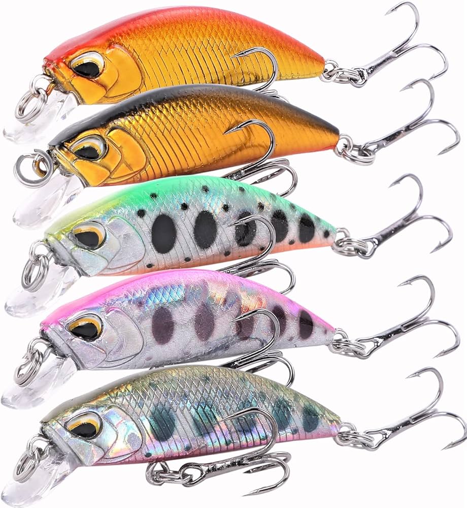 Amazon.co.jp: CONTYU 渓流ルアー トラウトミノー セット シンキング