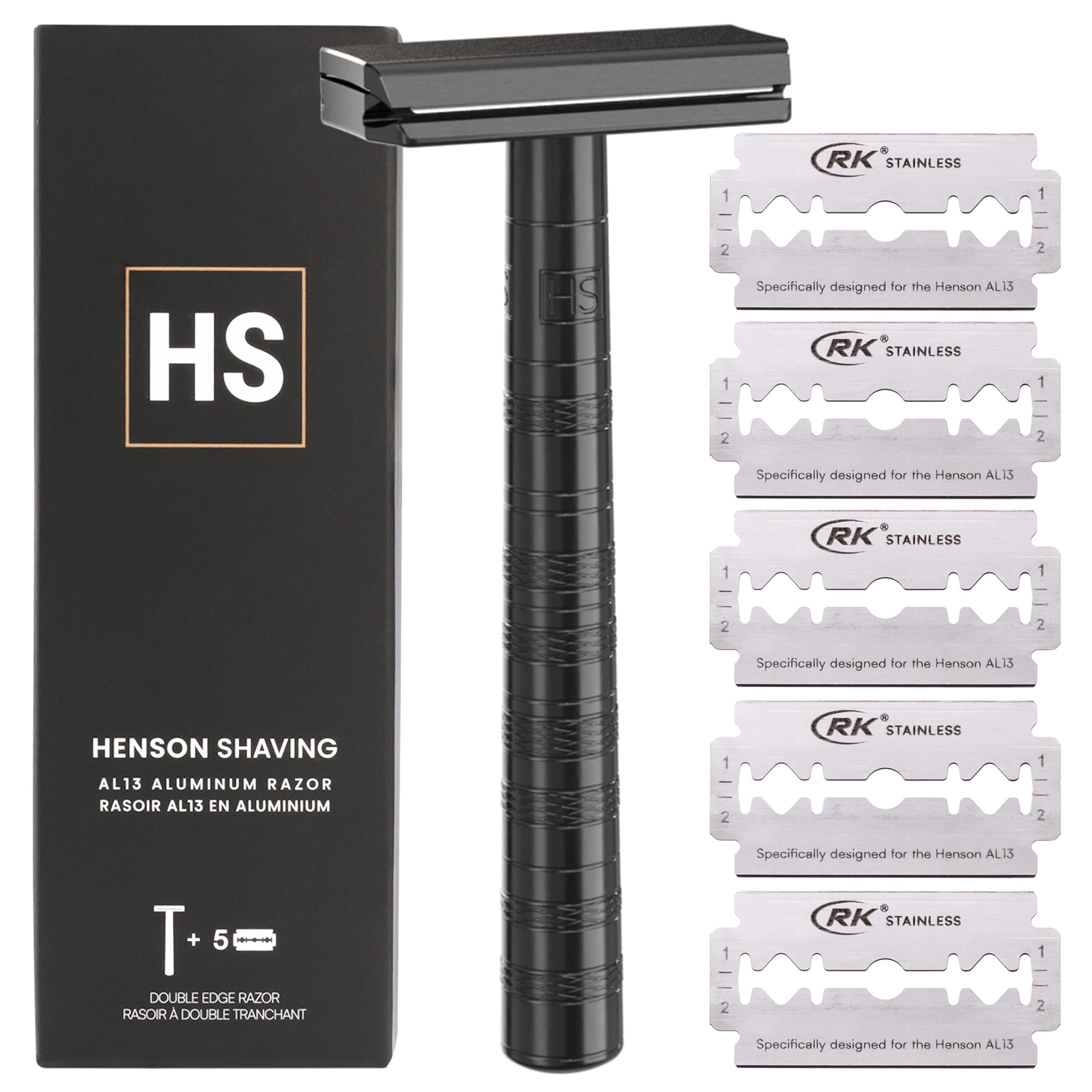 Amazon.com: Henson Shaving Razor - Jet Black Double Edge Safety
