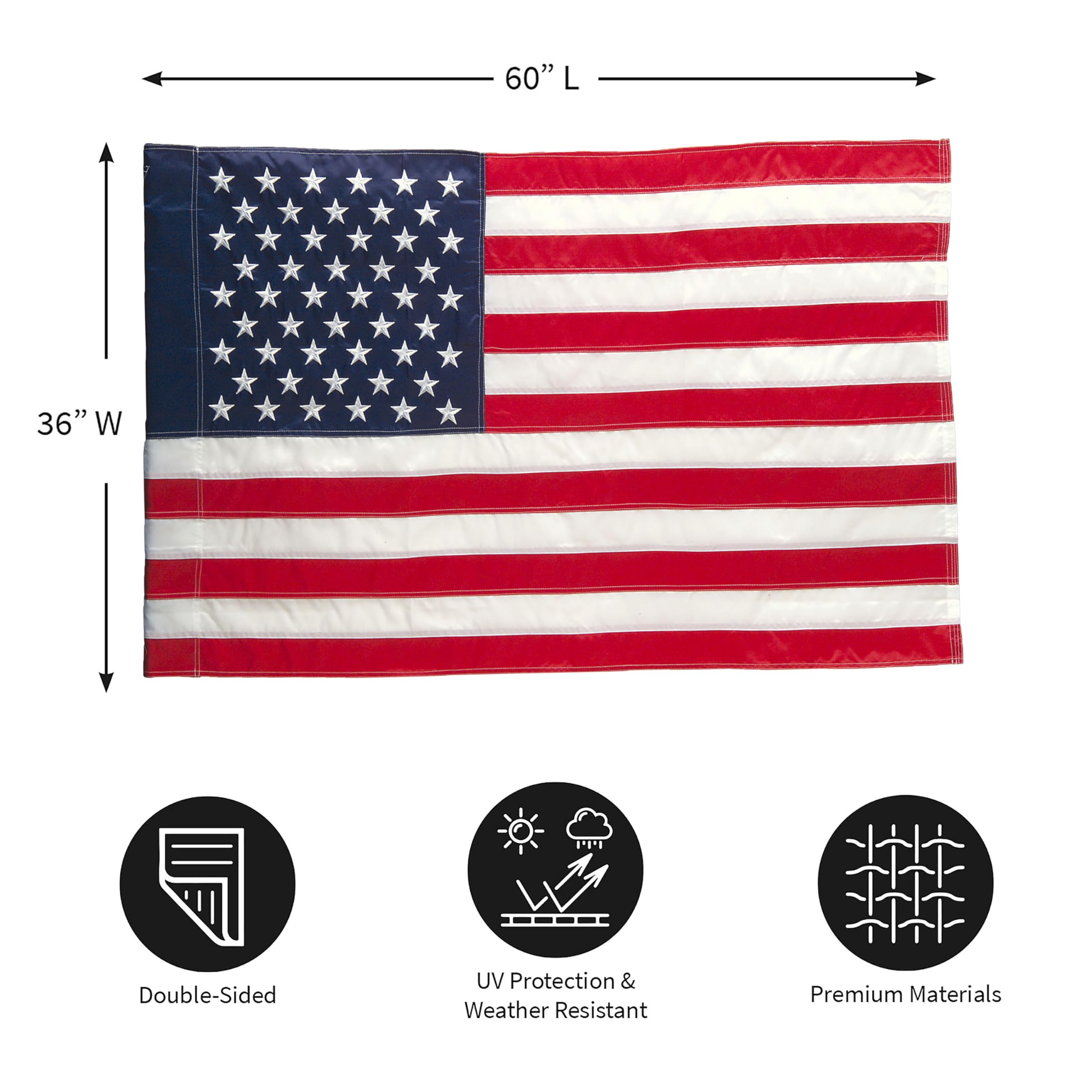 Amazon.com : Evergreen Flag American Flag 3x5 Estate Size | Heavy
