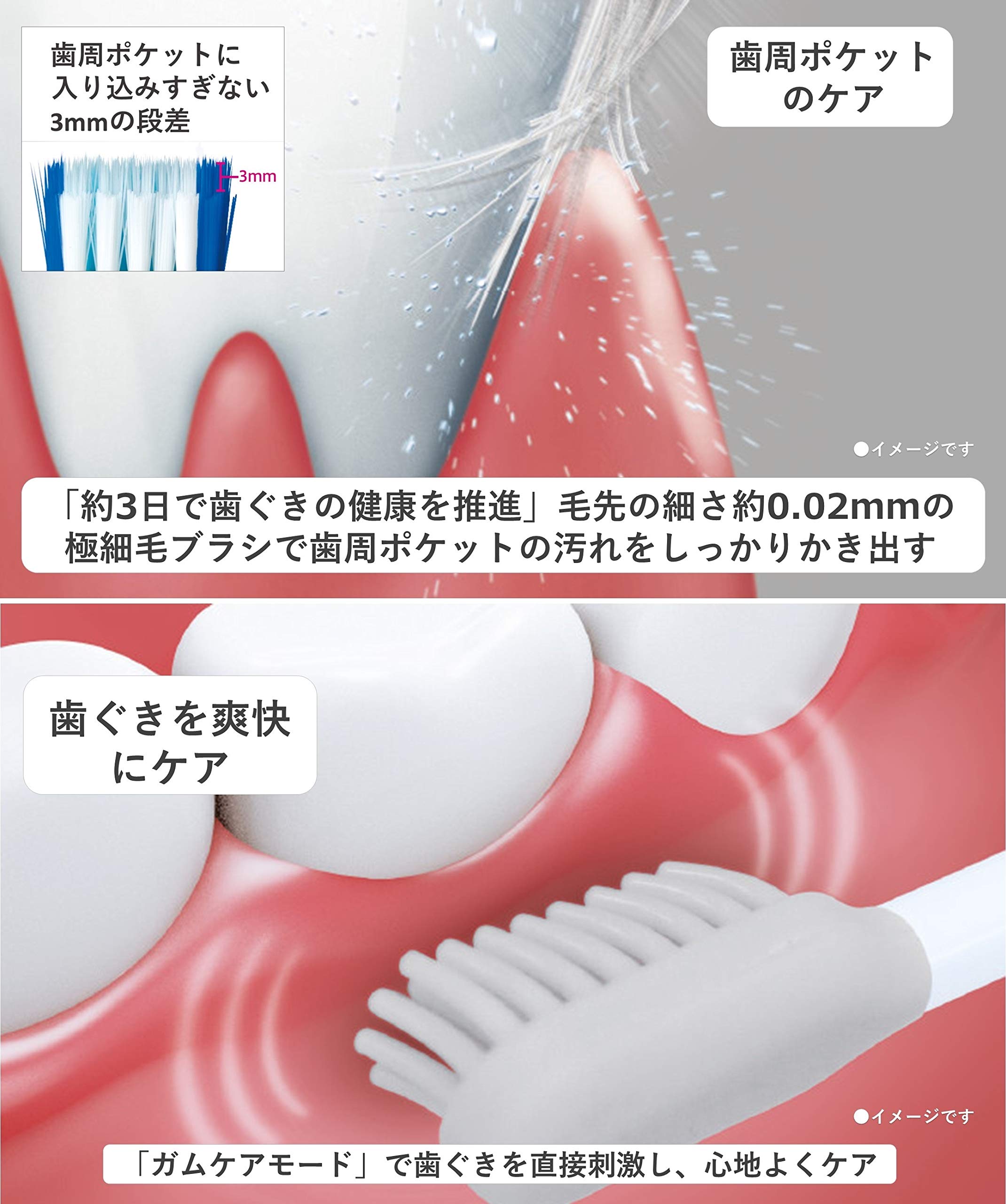 Amazon | パナソニック 電動歯ブラシ ドルツ 青 EW-DA43-A