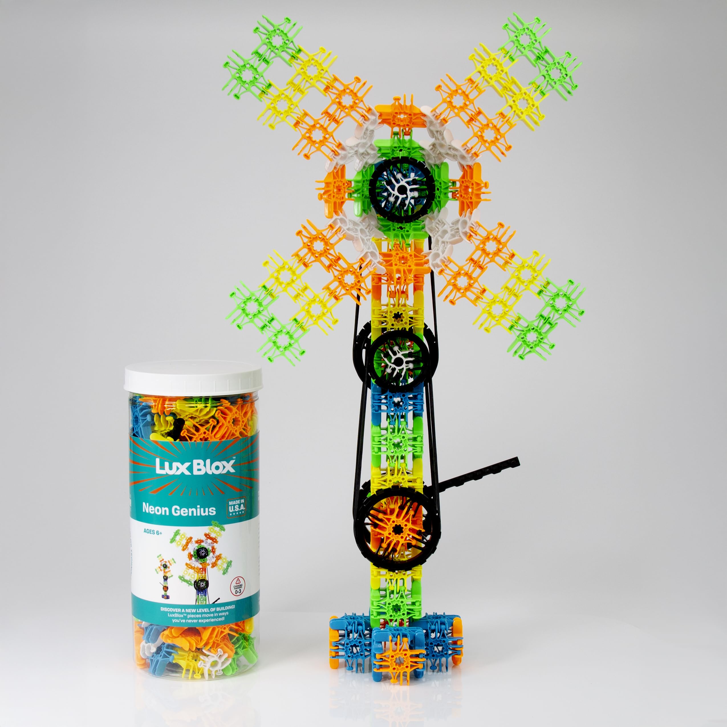 Amazon.com: Lux Blox Neon Genius: Construction Blocks for Future