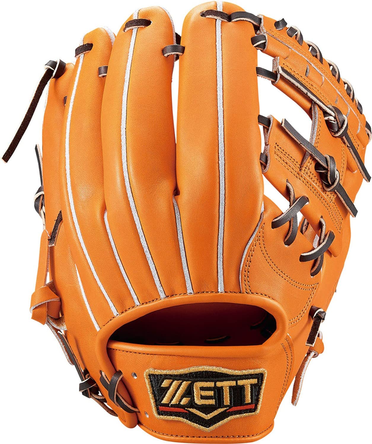 ZETT 硬式用グローブ 日本製 オレンジ ZETT/ゼット 野球 硬式グラブ