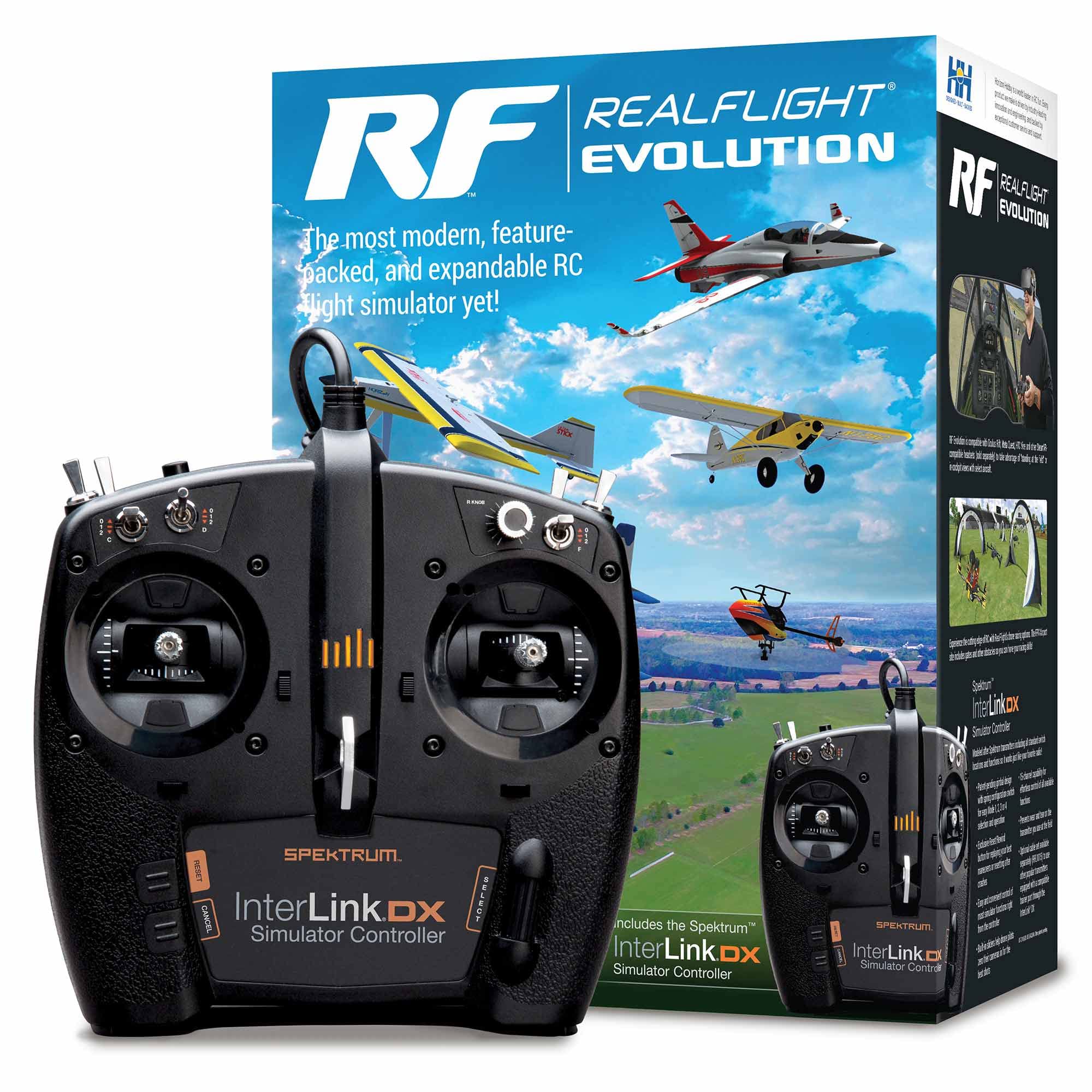 REALFLIGHT Evolution RC Flight Simulator with Interlink DX