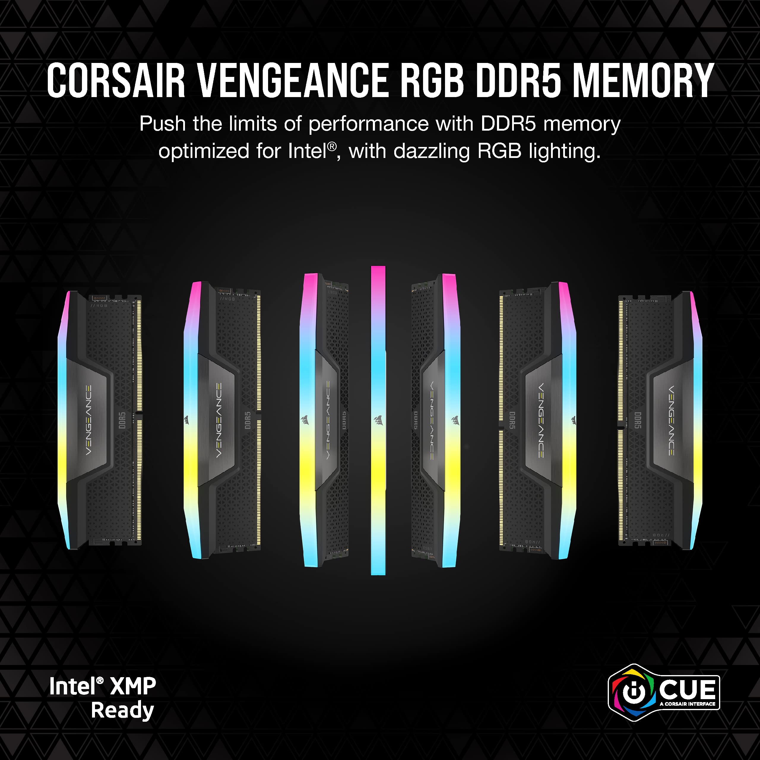 Amazon.com: CORSAIR VENGEANCE RGB DDR5 RAM 32 GB (2 x 16 GB) 6200