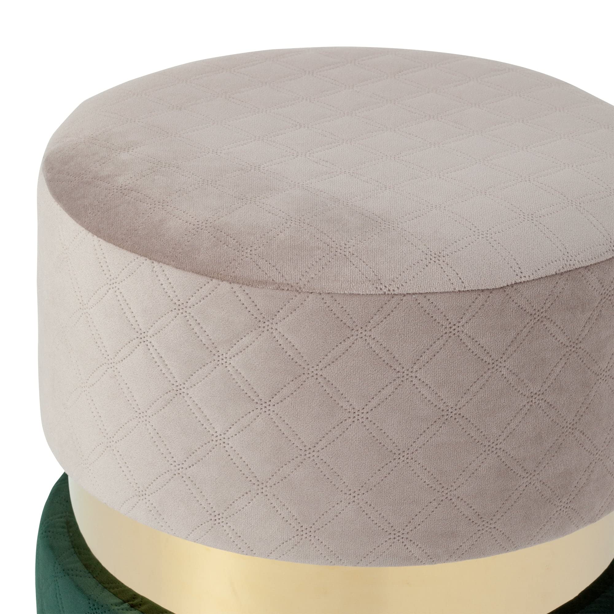 フランフラン ジェム スツール 椅子 ドレッサー用 グリーン グレー