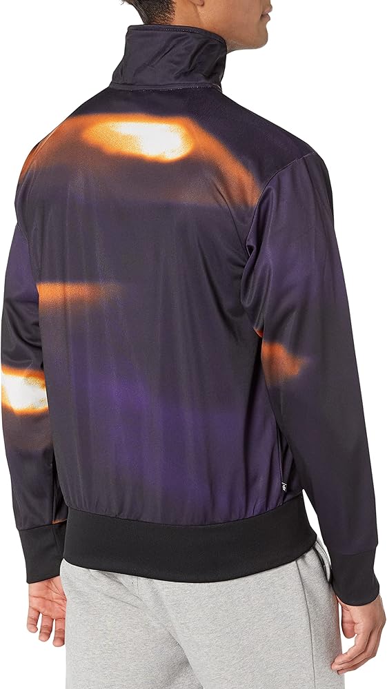 adidas Originals Men's Graphics Y2K Track Top Black/Orange Rush X