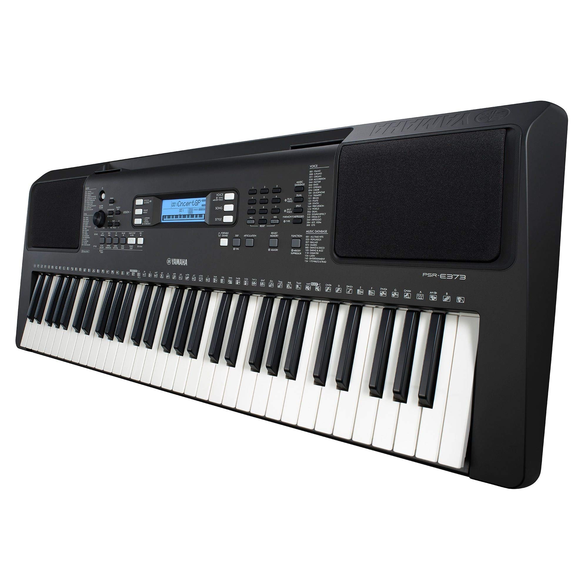 Amazon.com: Yamaha PSR-E373 EPS 61-Key Educational Keyboard Pack