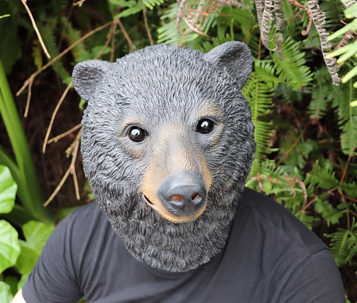 Amazon.co.jp: [ifkoo] アニマルマスク 熊 くま マスク お面 かぶり