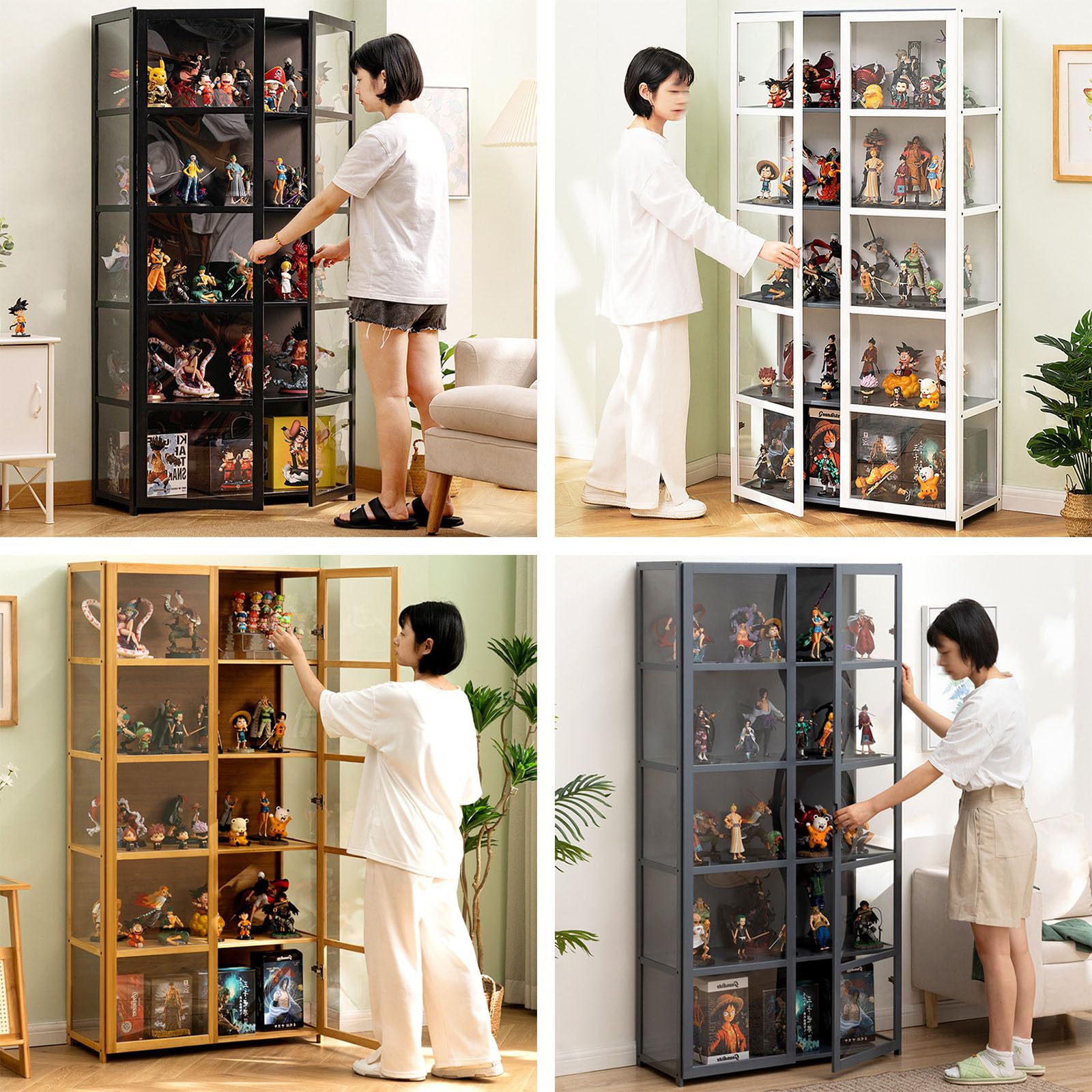 Amazon.co.jp: ショーケース コレクションキャビネット コレクション棚