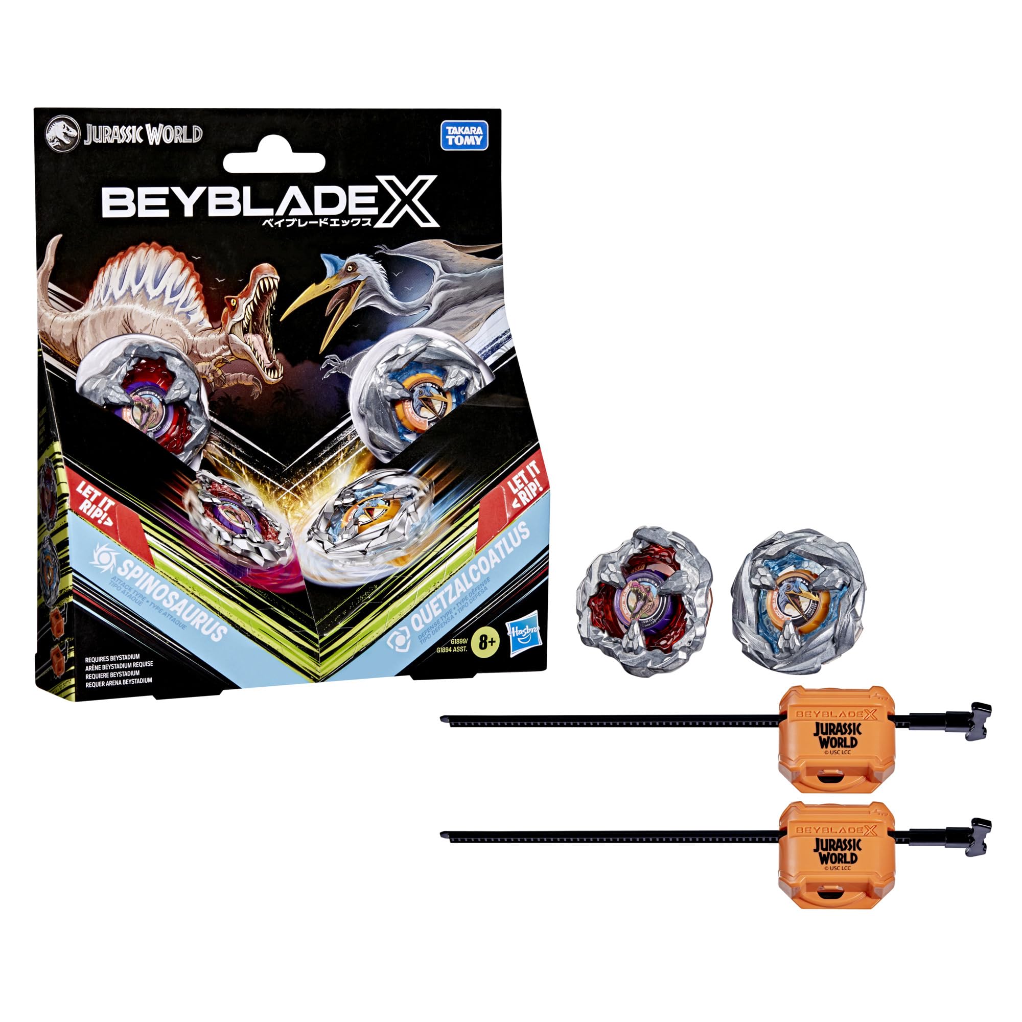 Amazon.com: Beyblade X Jurassic World Collab Spinosaurus vs