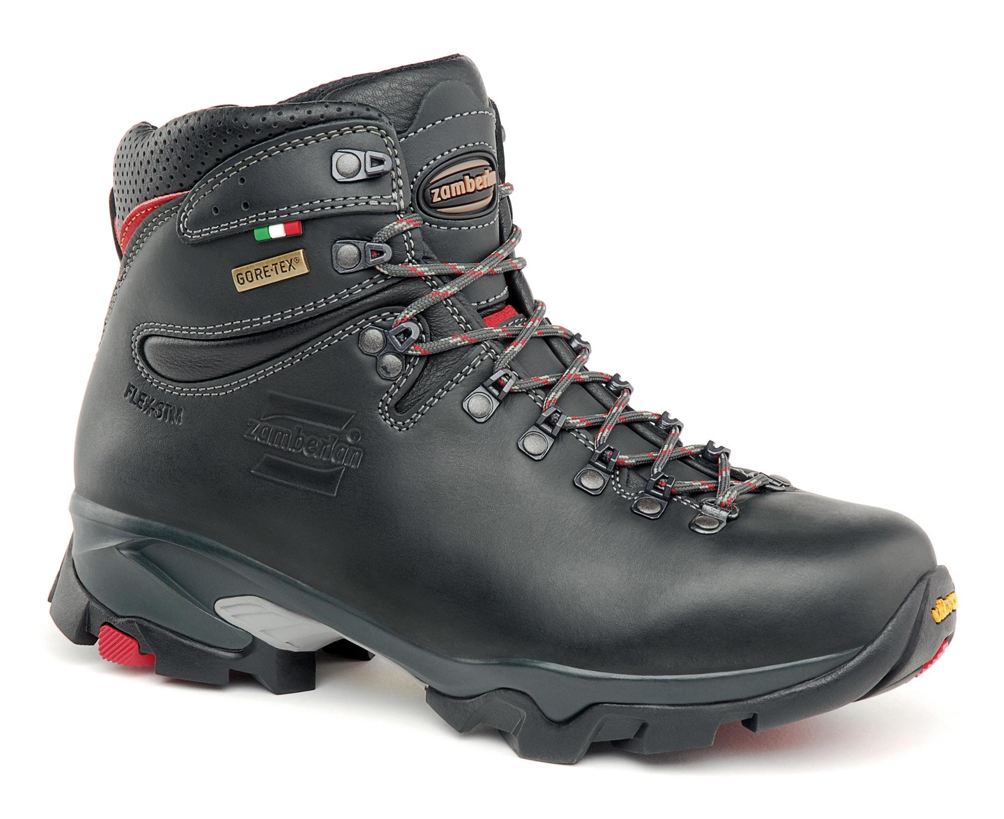 Zamberlan Mens 996 Vioz GTX Hiking Boots | Dark Grey/Red