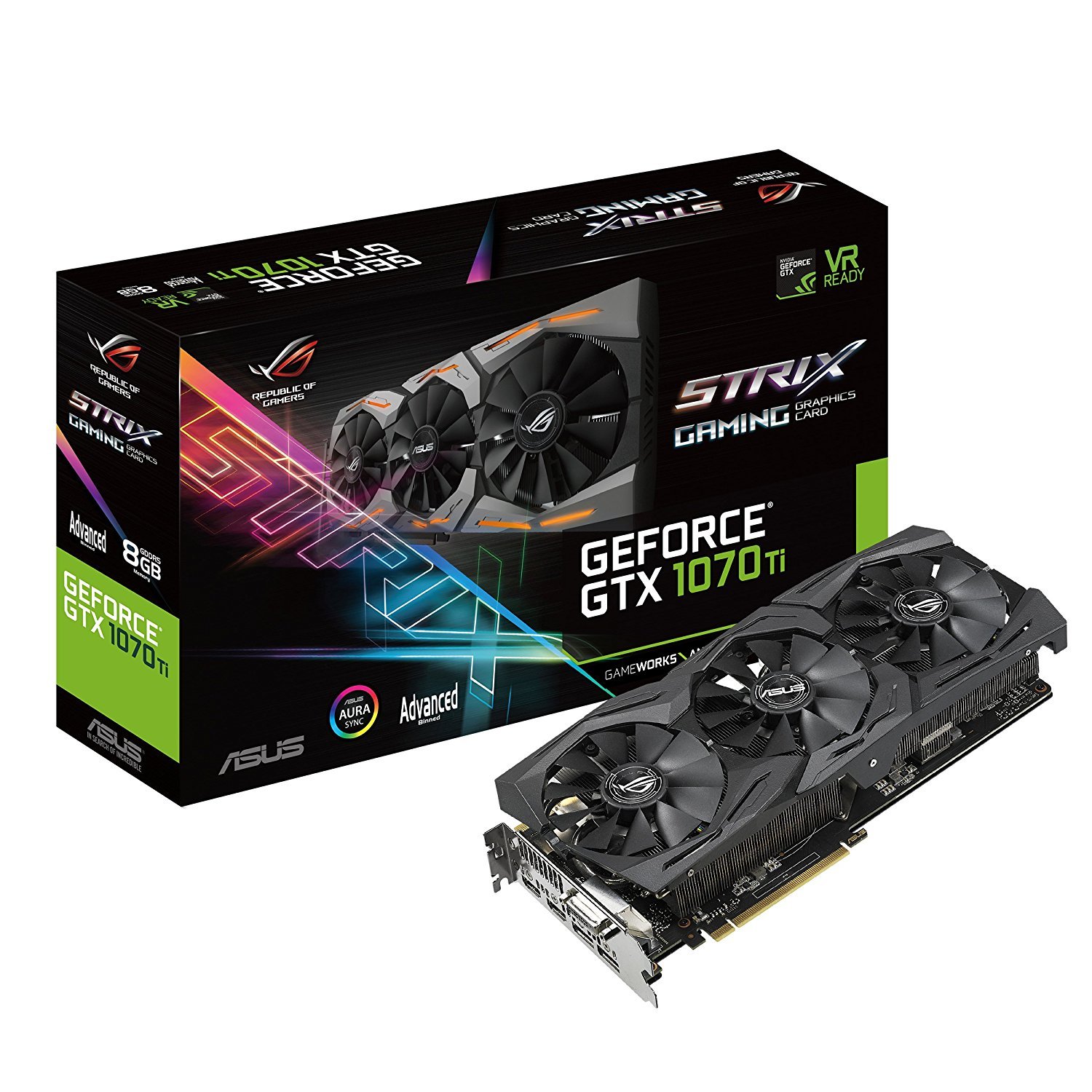 Amazon | ASUS Nvidia GTX1070TI搭載ビデオカード ROG-STRIX-GTX1070TI