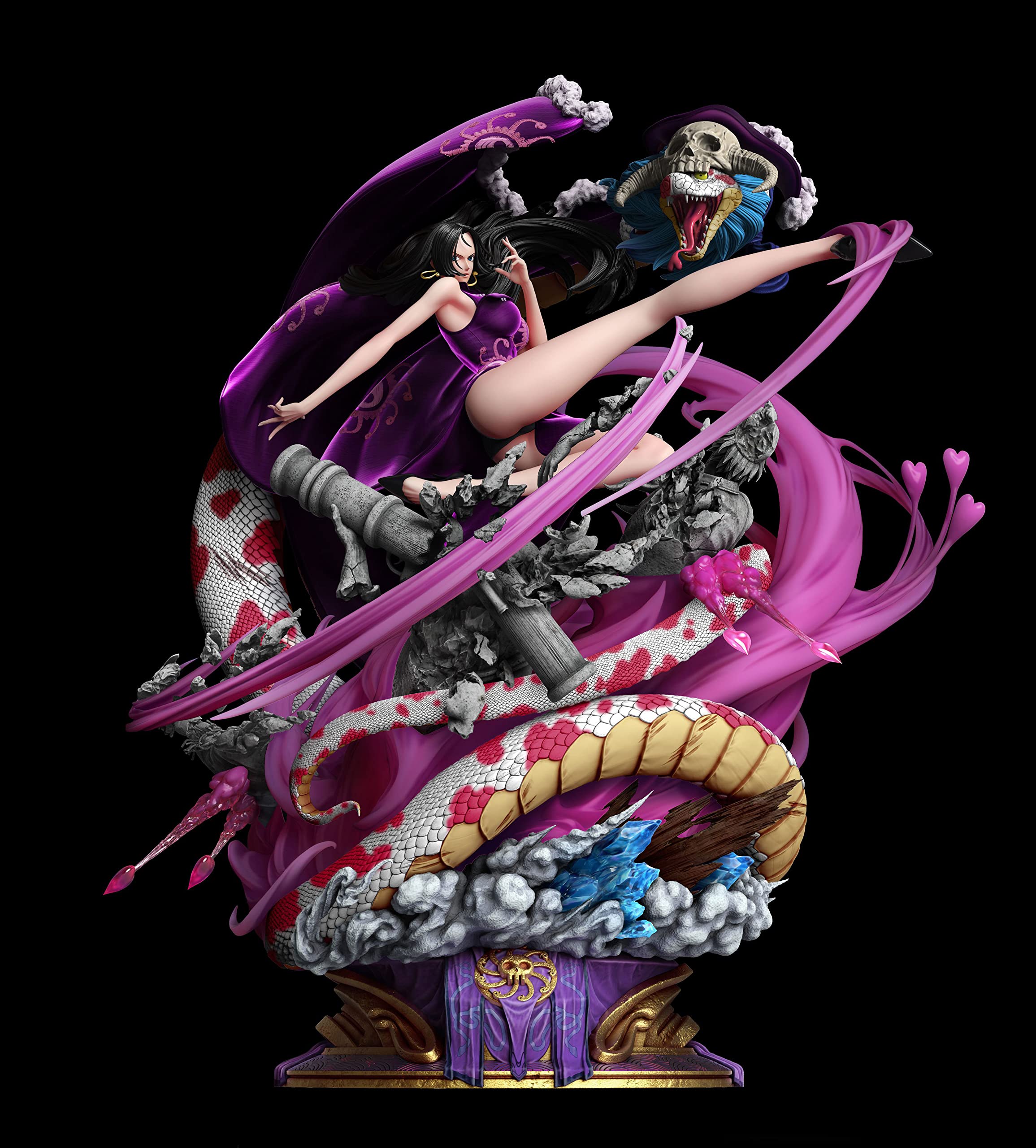 Amazon.co.jp: 女帝 ボア・ハンコック フィギュア 1/4スケール 塗装