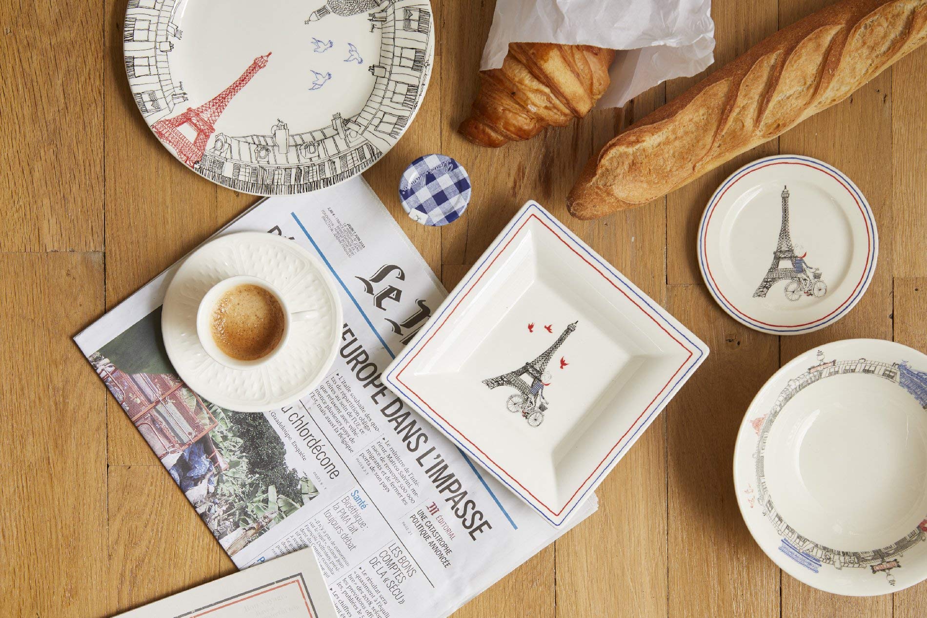 Amazon｜ジアン(GIEN) サ・セ・パリ(Ca c'est Paris) 小皿 デザート