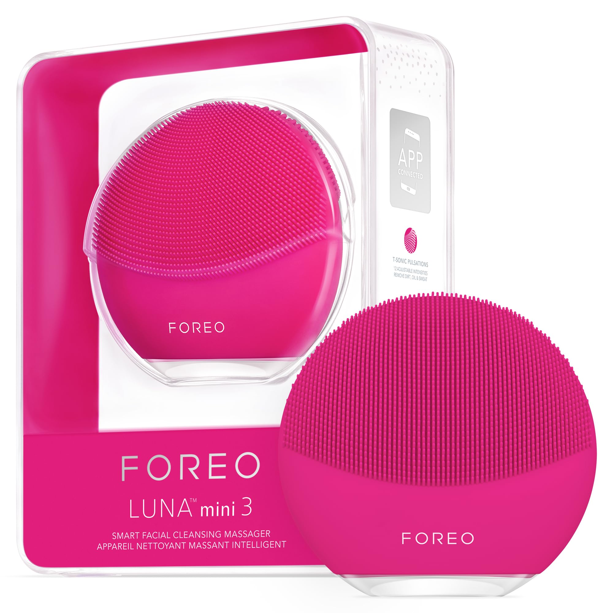 FOREO, LUNA mini 3, Escova de Limpeza e Firmadora Facial, com