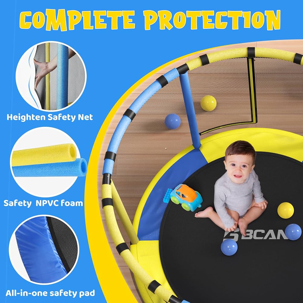 BCAN トランポリン 直径約100cm BCAN トランポリン 子供用