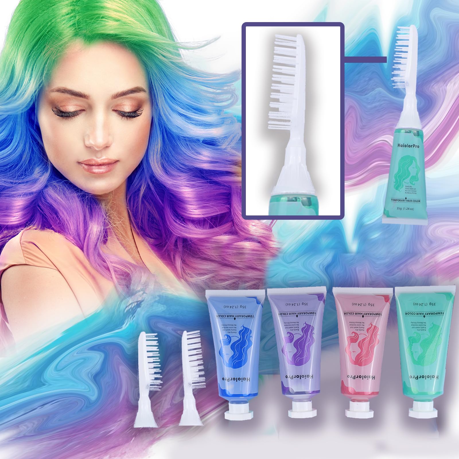 Amazon | HaiolorPro ヘアチョーク コーム 子供と大人向けのギフト