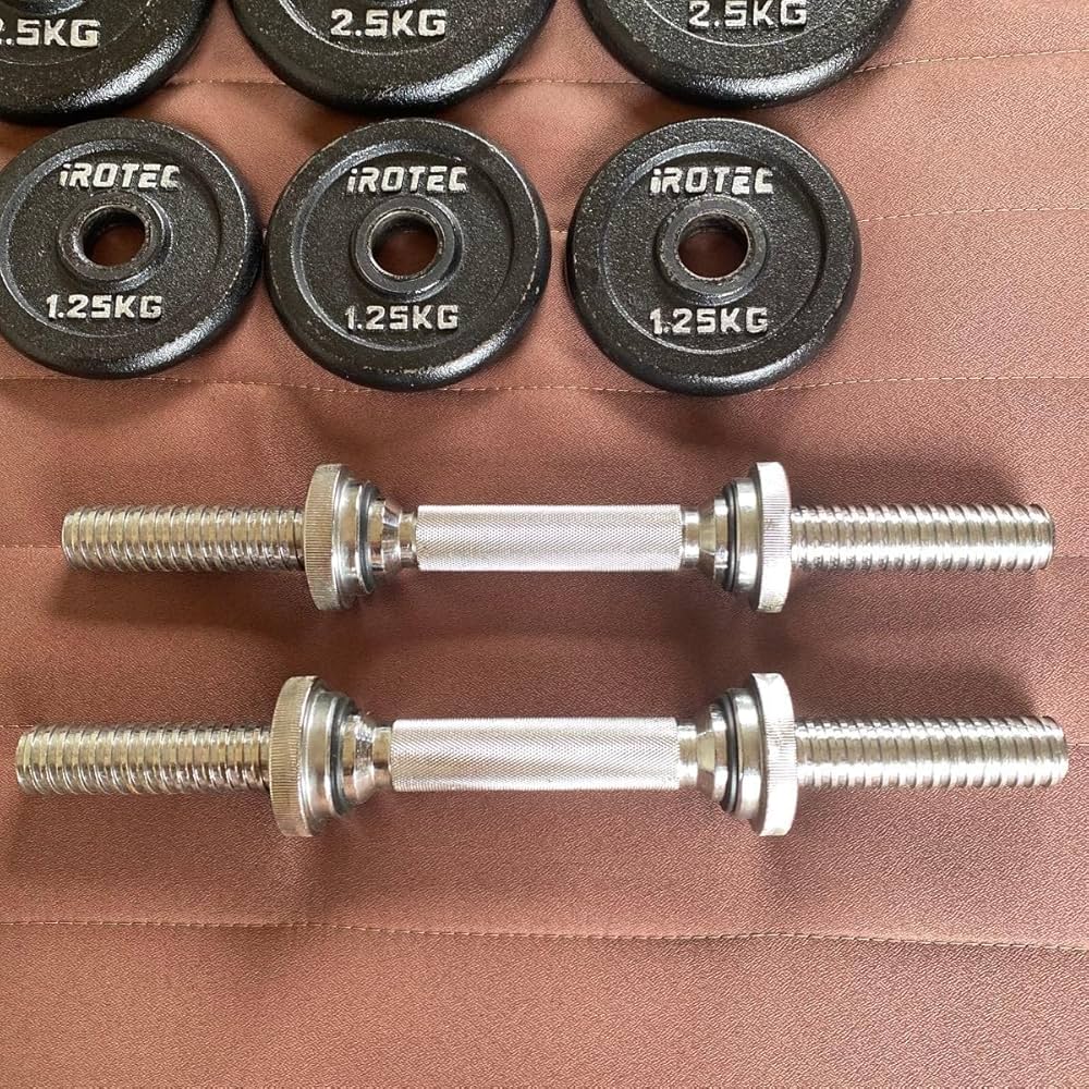 Amazon | 中古アイロテック ダンベル 60kg 片手30kg×2セット | ノー