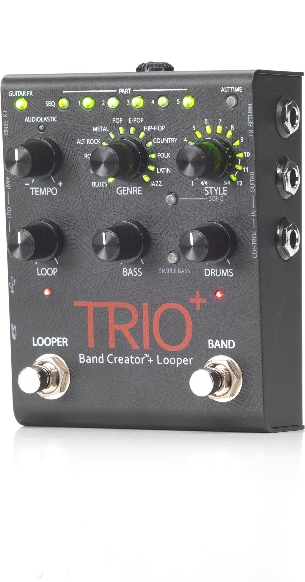 Amazon.com: Digitech Trio+ Band Creator + Looper w/ Patch Cables