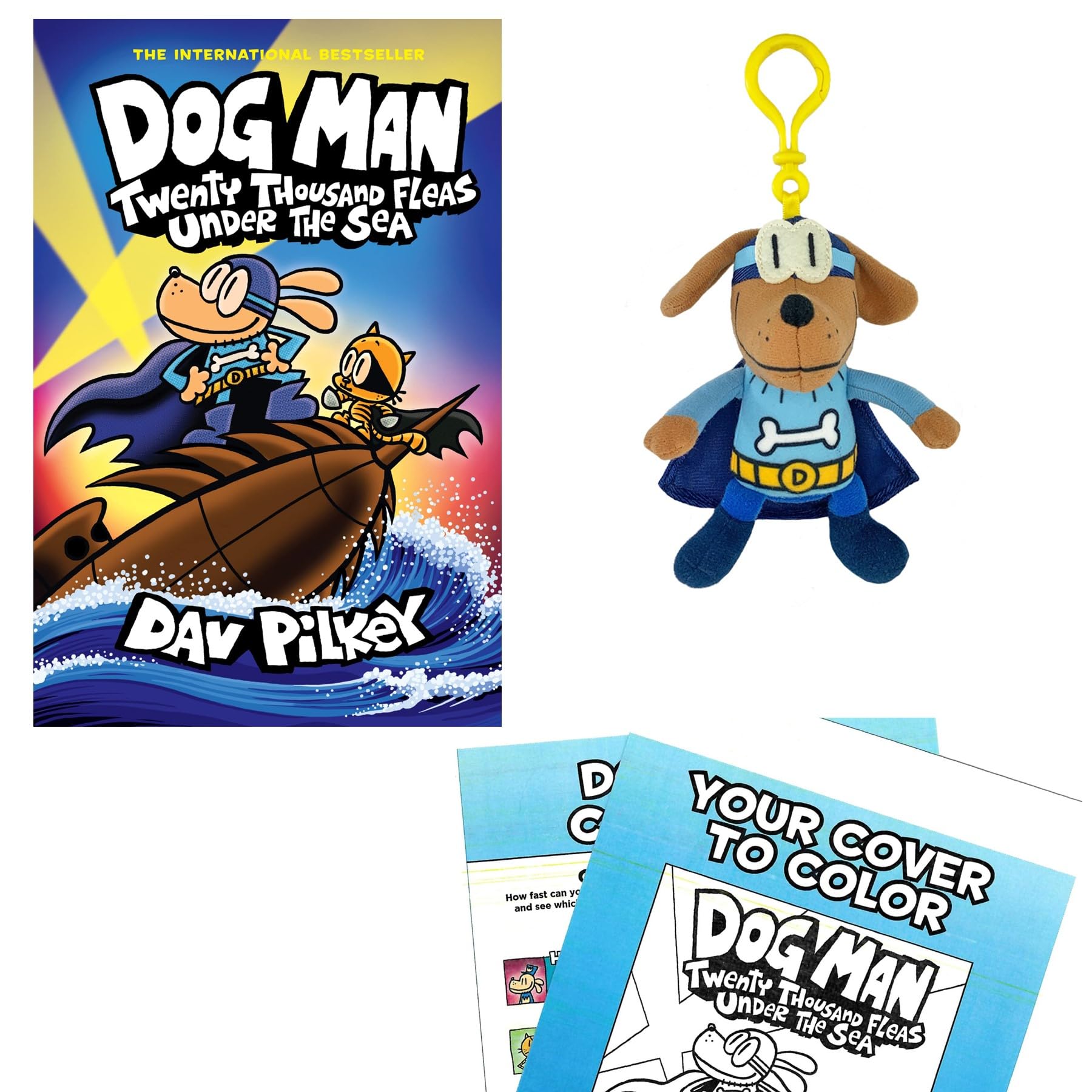 Amazon.com: Gifts by We 3 Books Dav Pilkey Dog Man Twenty Thousand