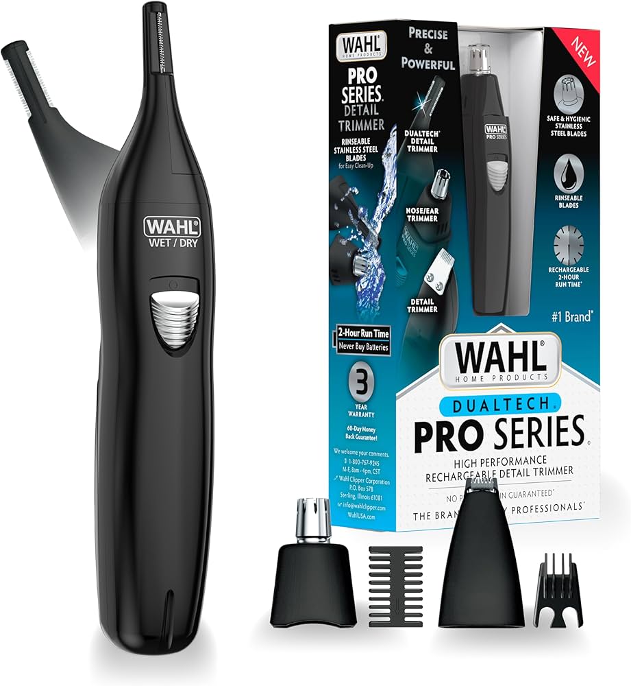 Amazon.com: Wahl Pro Series® Rechargeable Eyebrow, Ear & Nose Hair