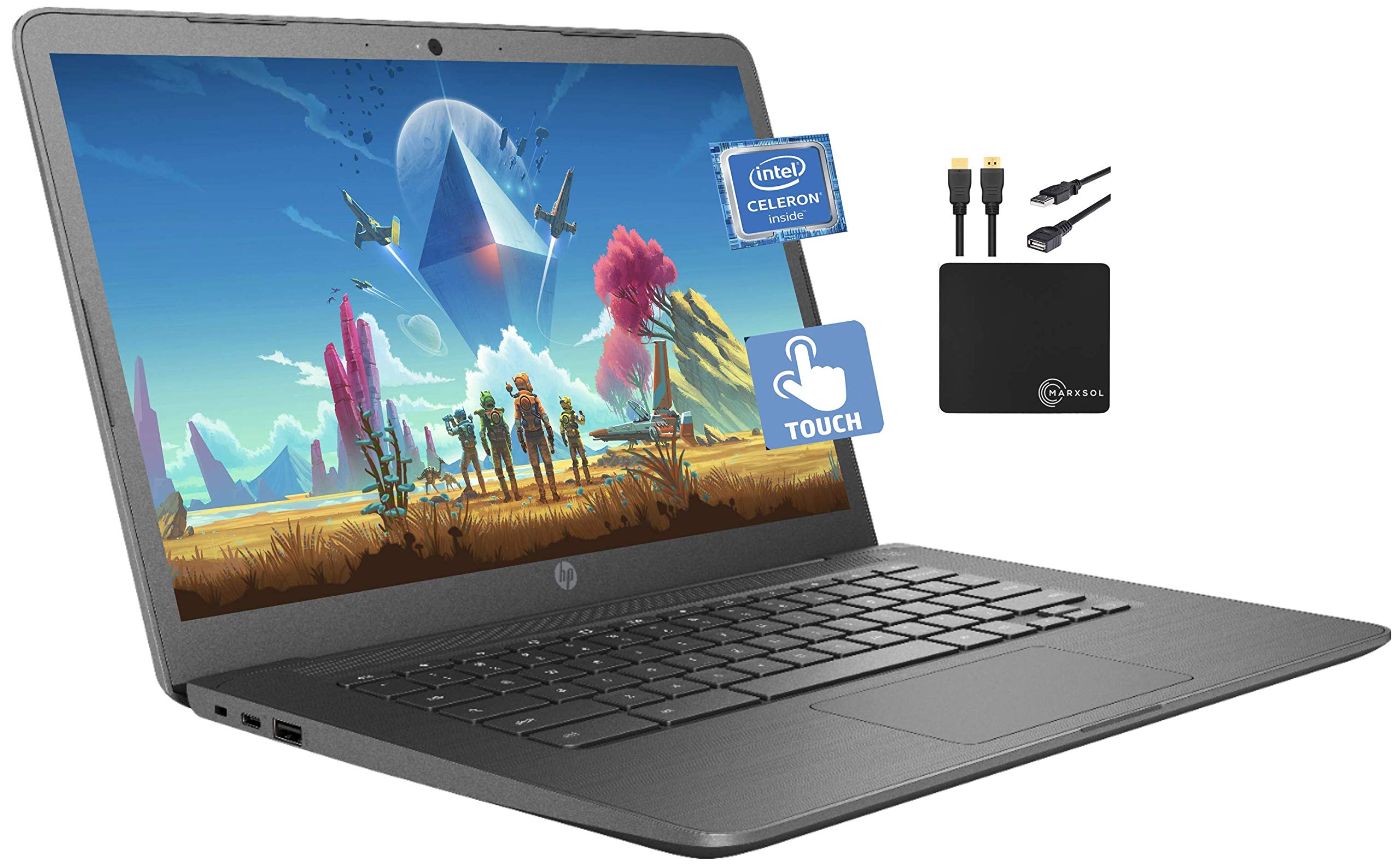 Amazon.co.jp: 2021 HP プレミアム Chromebook 14インチ HD タッチ