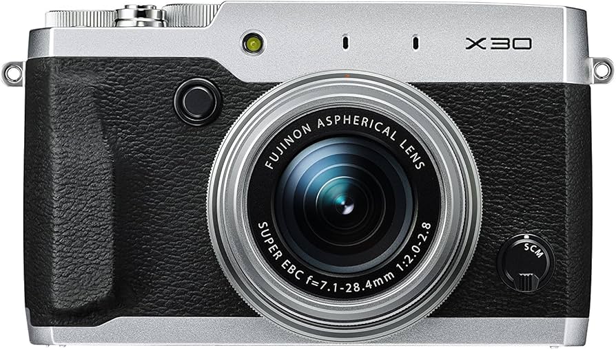 Fujifilm Câmera digital X30 de 12 MP com LCD de 3 polegadas (prata