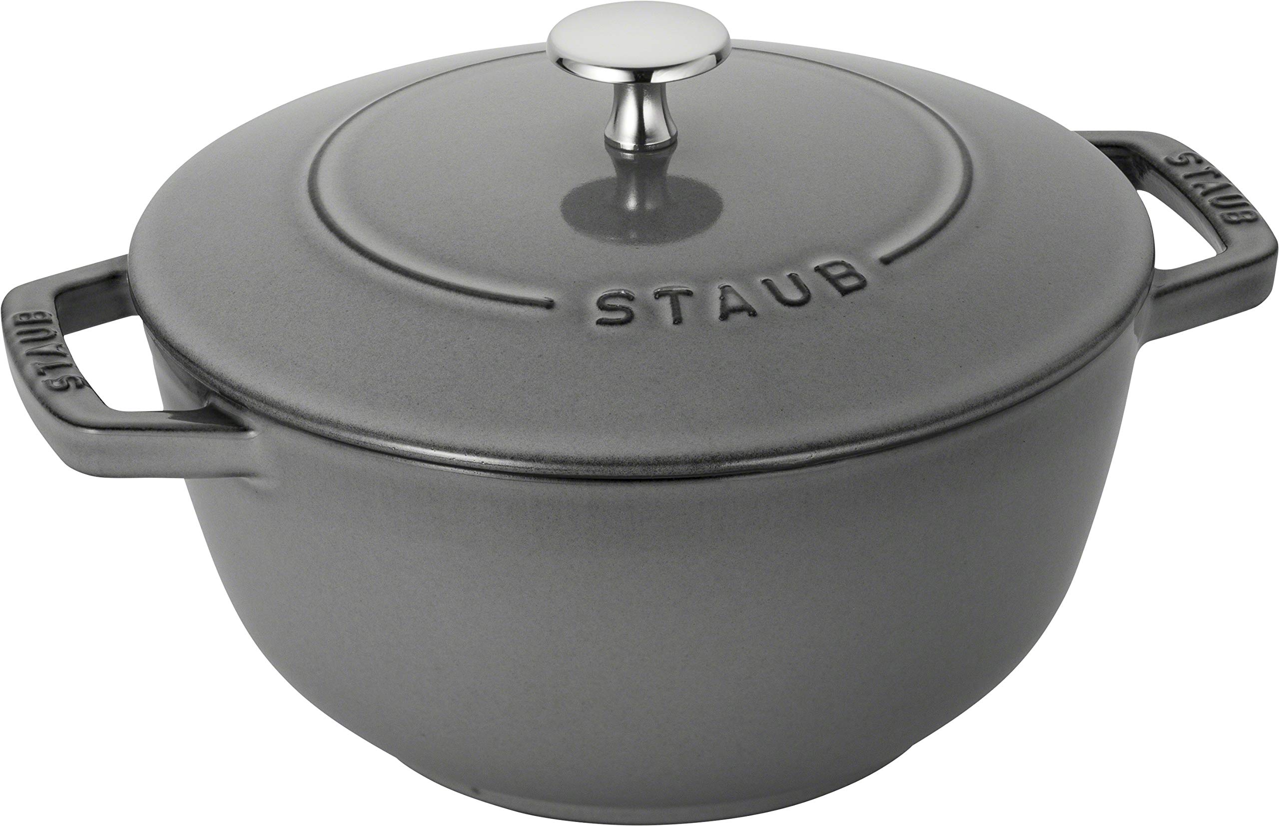 Amazon.co.jp: staub ストウブ 「 ワナベ グレー L 20cm 」 両手 鋳物