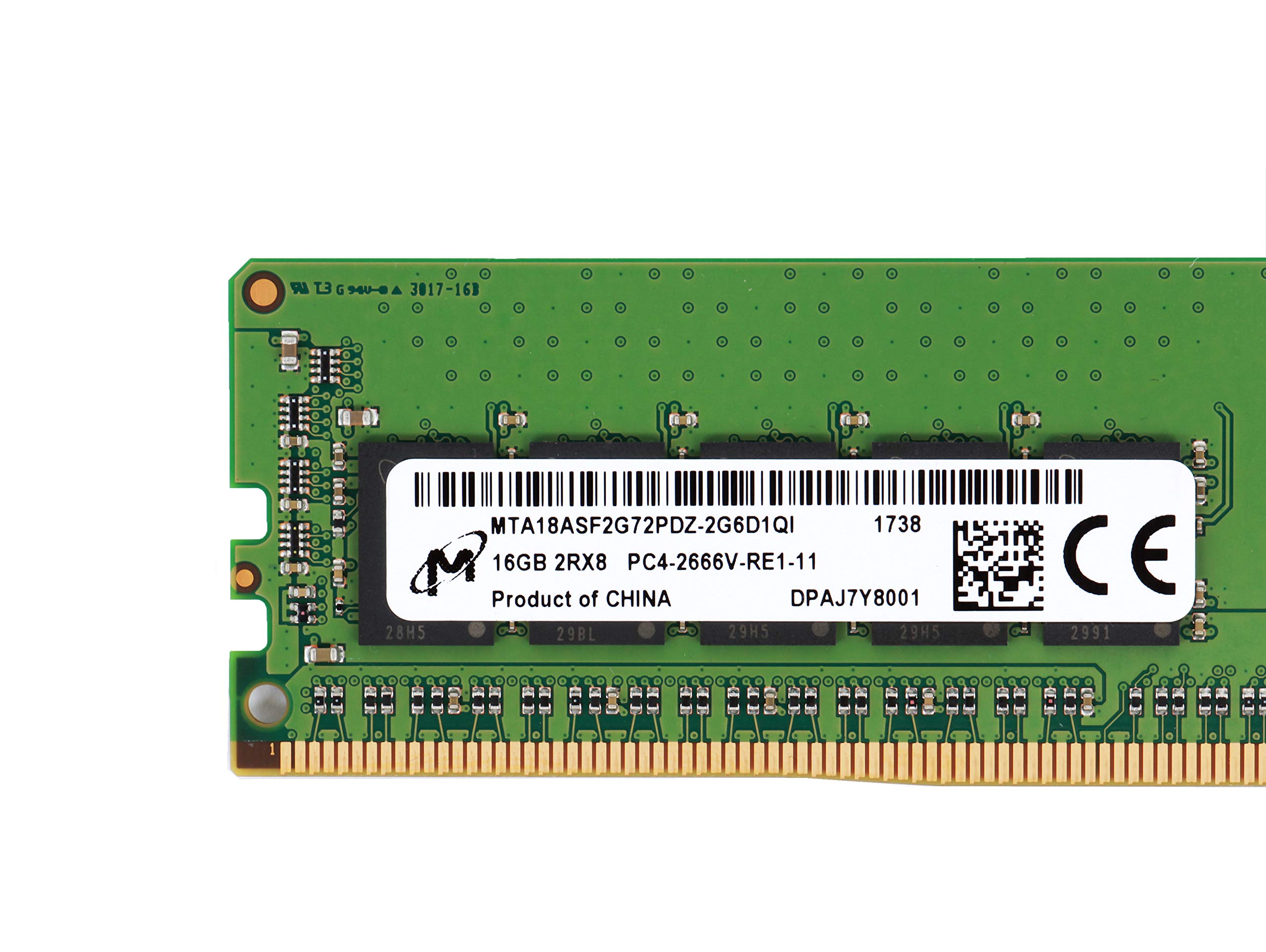MICRON 16GB PC4-2666V-R Registered ECC 2RX8 Memory RDIMM