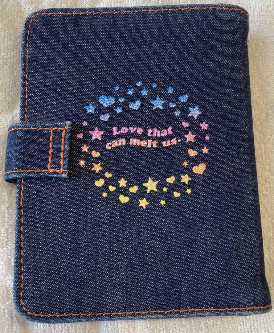 Amazon.co.jp: 平成レトロ デニム シール帳 システム手帳 シールノート