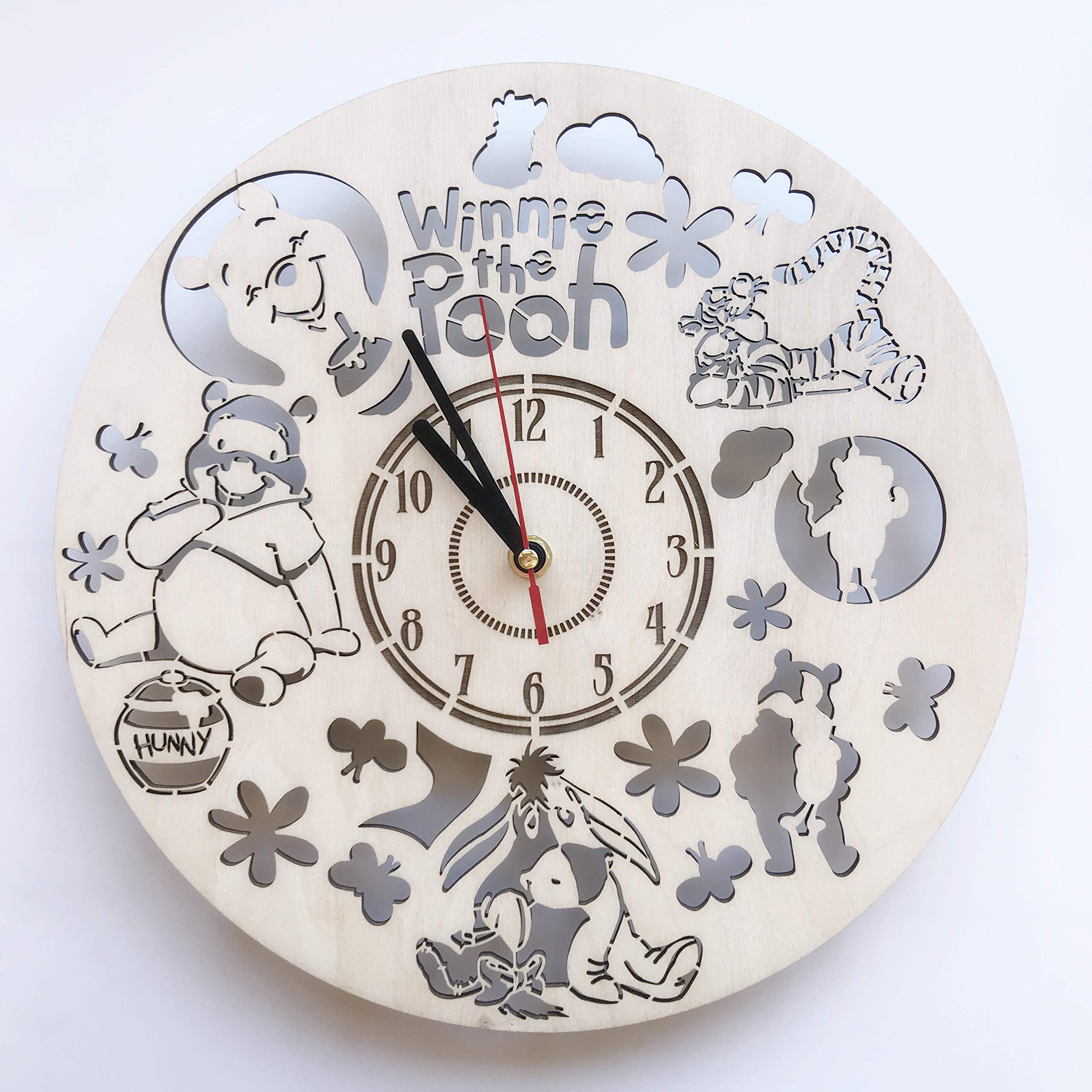 Amazon.co.jp: Winnie The Pooh くまのプーさん 木製掛け時計ー完璧で