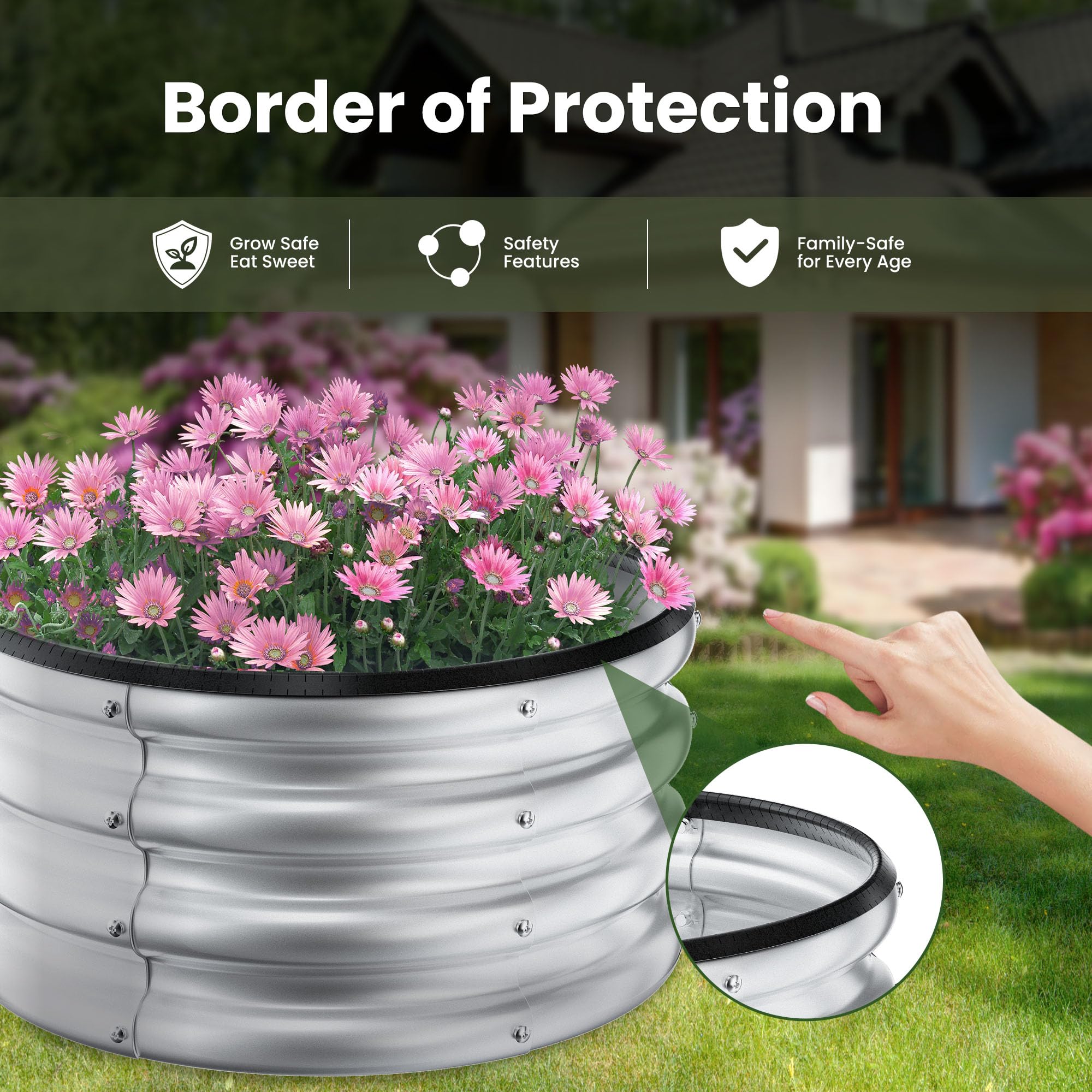 コロ付きメタルガーデンベッド コロ付きメタルガーデンベッド