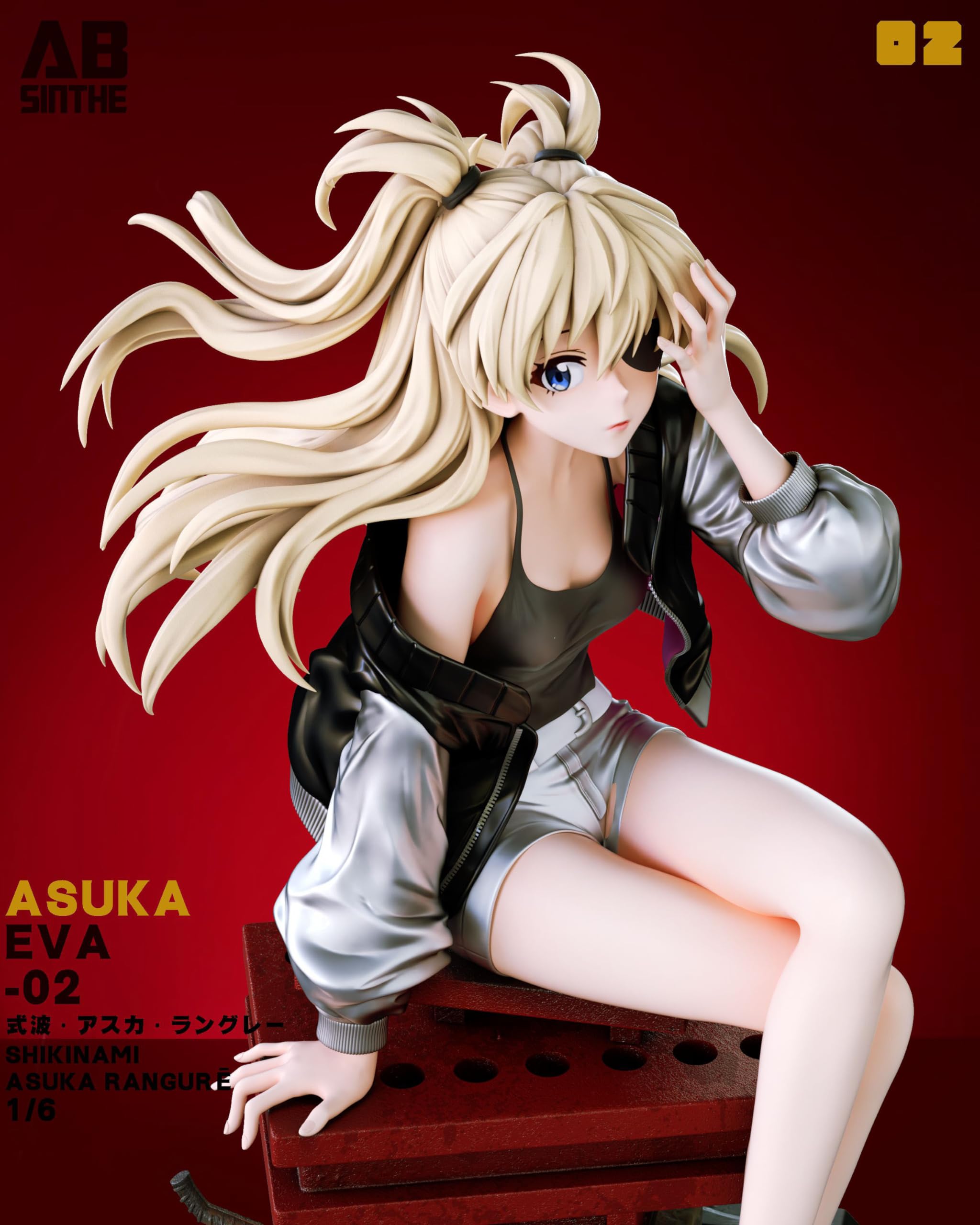 Amazon.co.jp: 惣流・アスカ・ラングレー フィギュア 私服Ver. 1/6