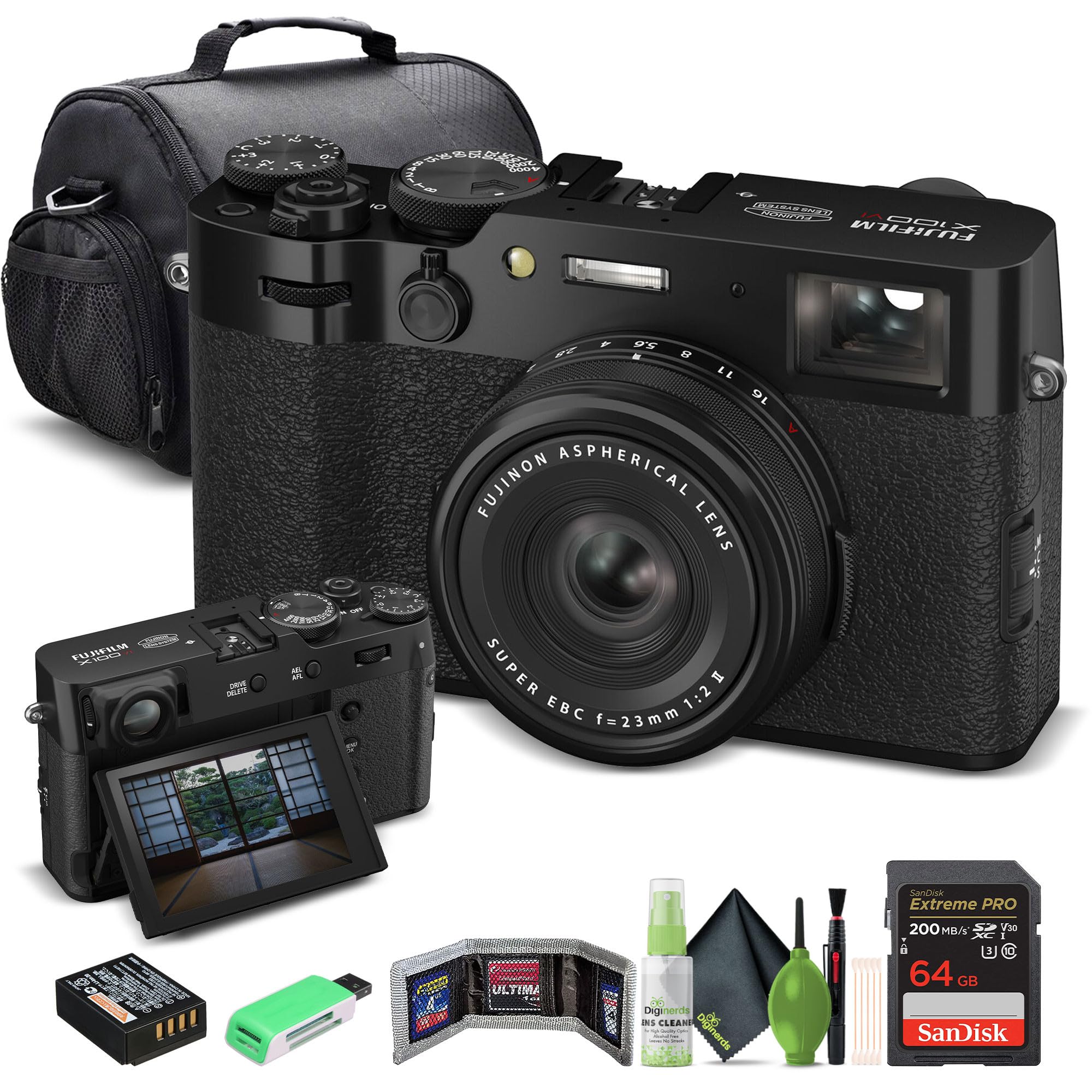 Amazon.com : FUJIFILM X100VI Digital Camera (Black) (16821913) +