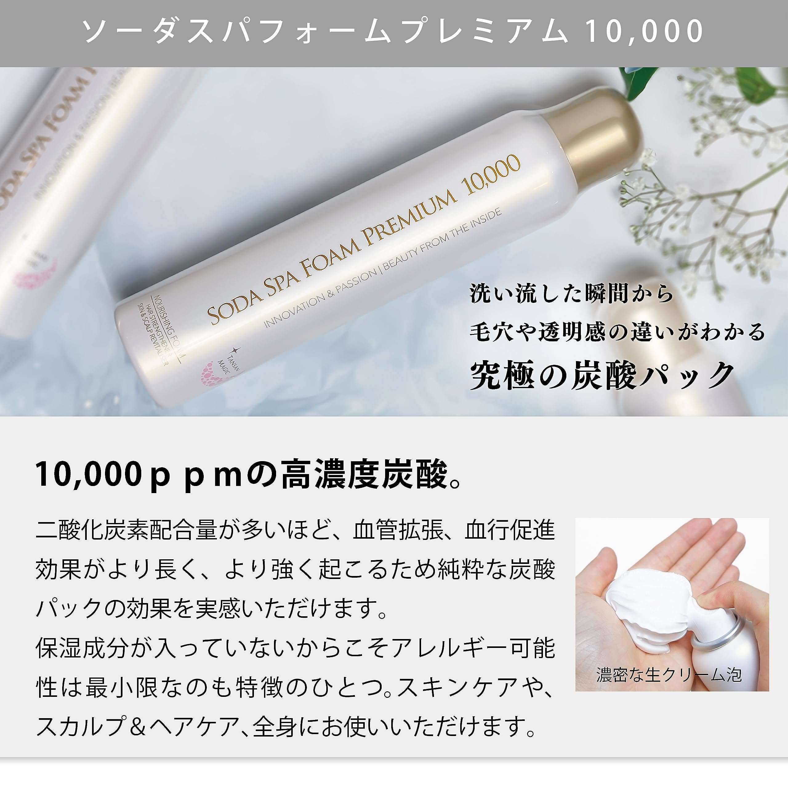 Amazon.co.jp: ソーダスパフォームプレミアム10,000 炭酸パック×2本 +