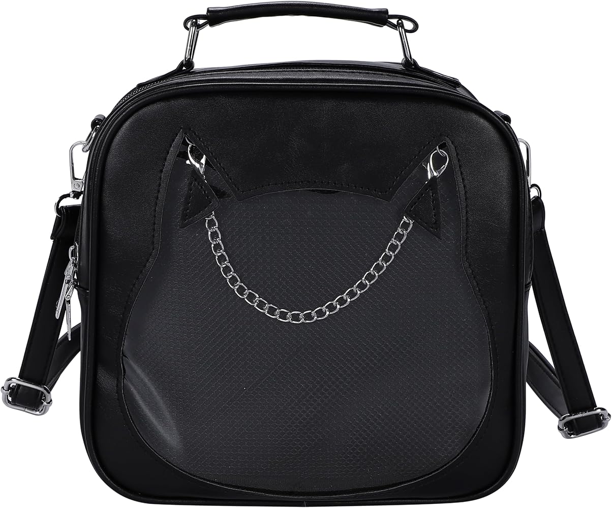 Amazon | [ハルジオ] 痛バッグ ショルダー ねこ 痛バ 小さめ ミニ