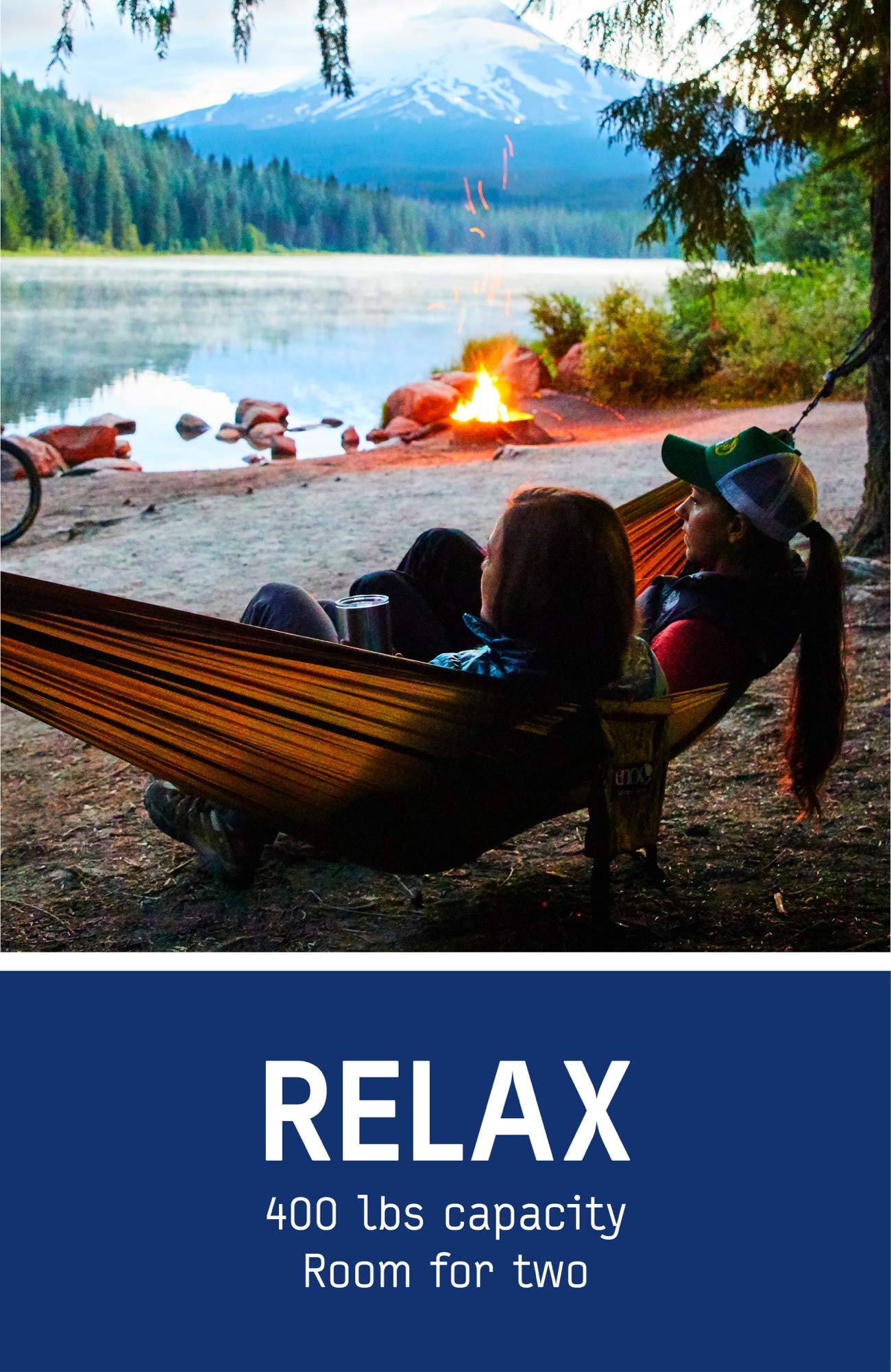 Amazon | eno(イノー) ダブルネスト ハンモック オレンジ/グレー DH006