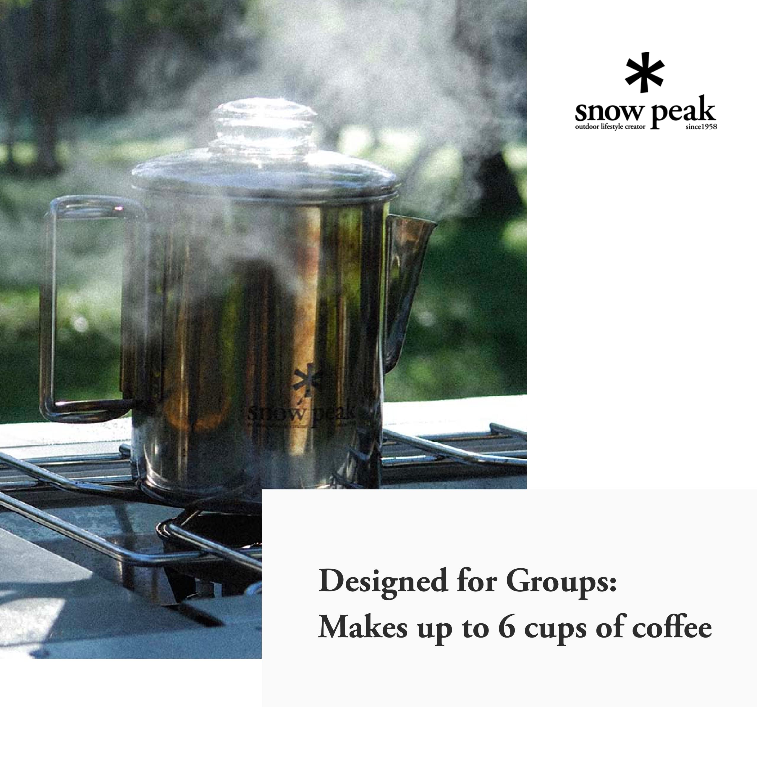 Amazon | スノーピーク(snow peak) ステンレス パーコレーター6カップ
