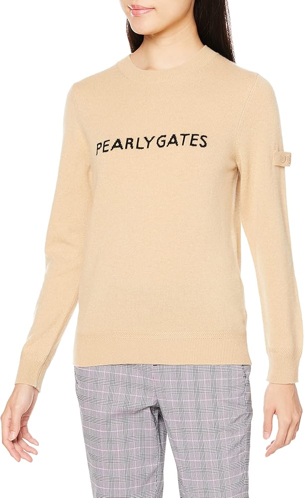 Amazon | [パーリーゲイツ] レディース クルーネック ニットプル