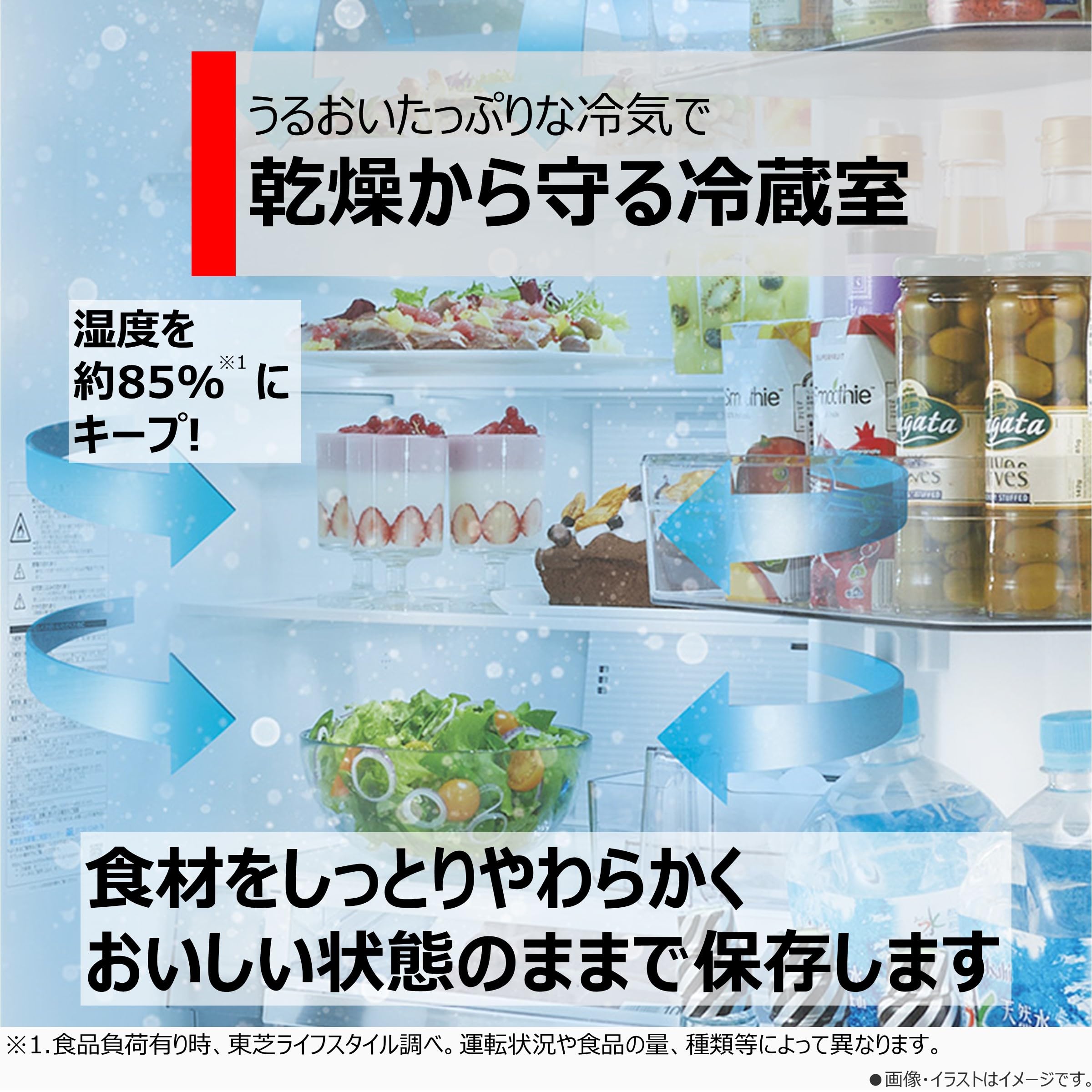 Amazon.co.jp: TOSHIBA(東芝) 冷蔵庫 幅65.0㎝ 509L フレンチドア GR