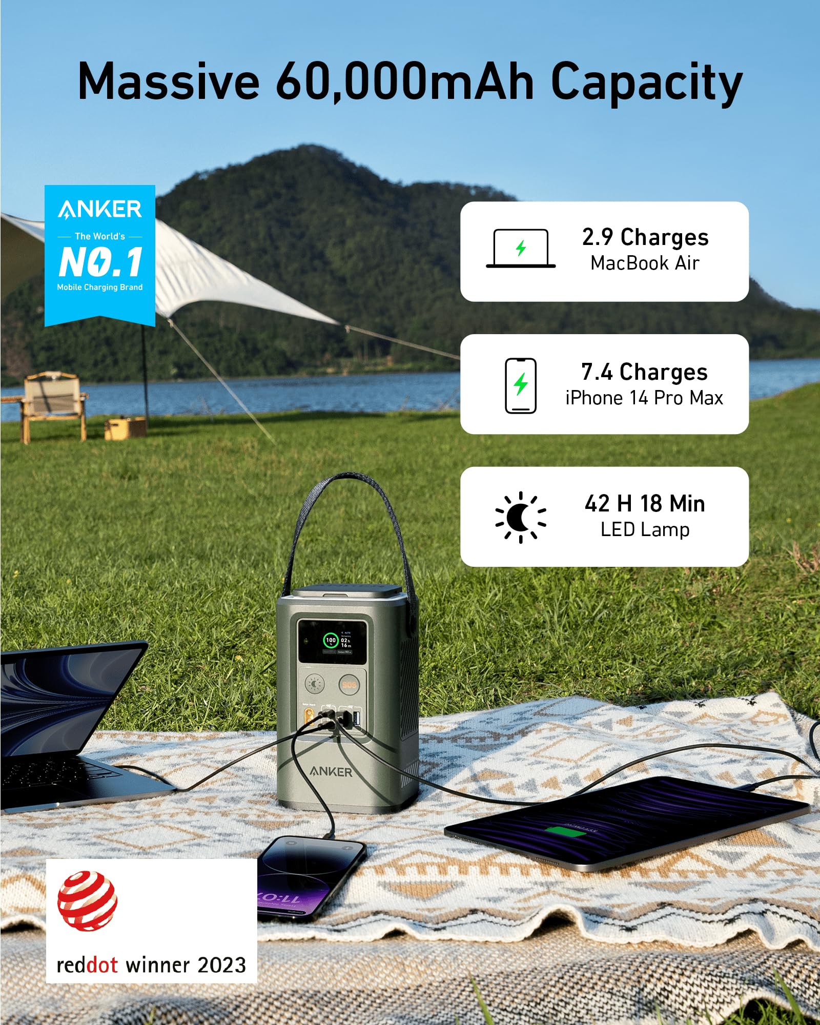 Amazon.com: Anker Power Bank Power Station 60,000mAh,Portable