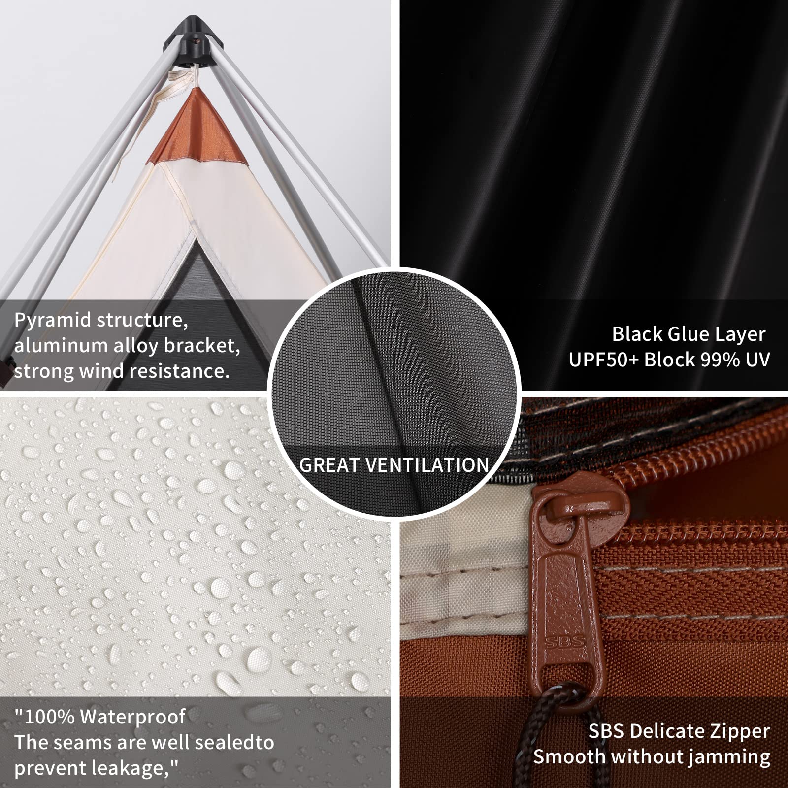 Amazon.co.jp: WOLF WALKER 4-5 人キャンプテントティピーインドの