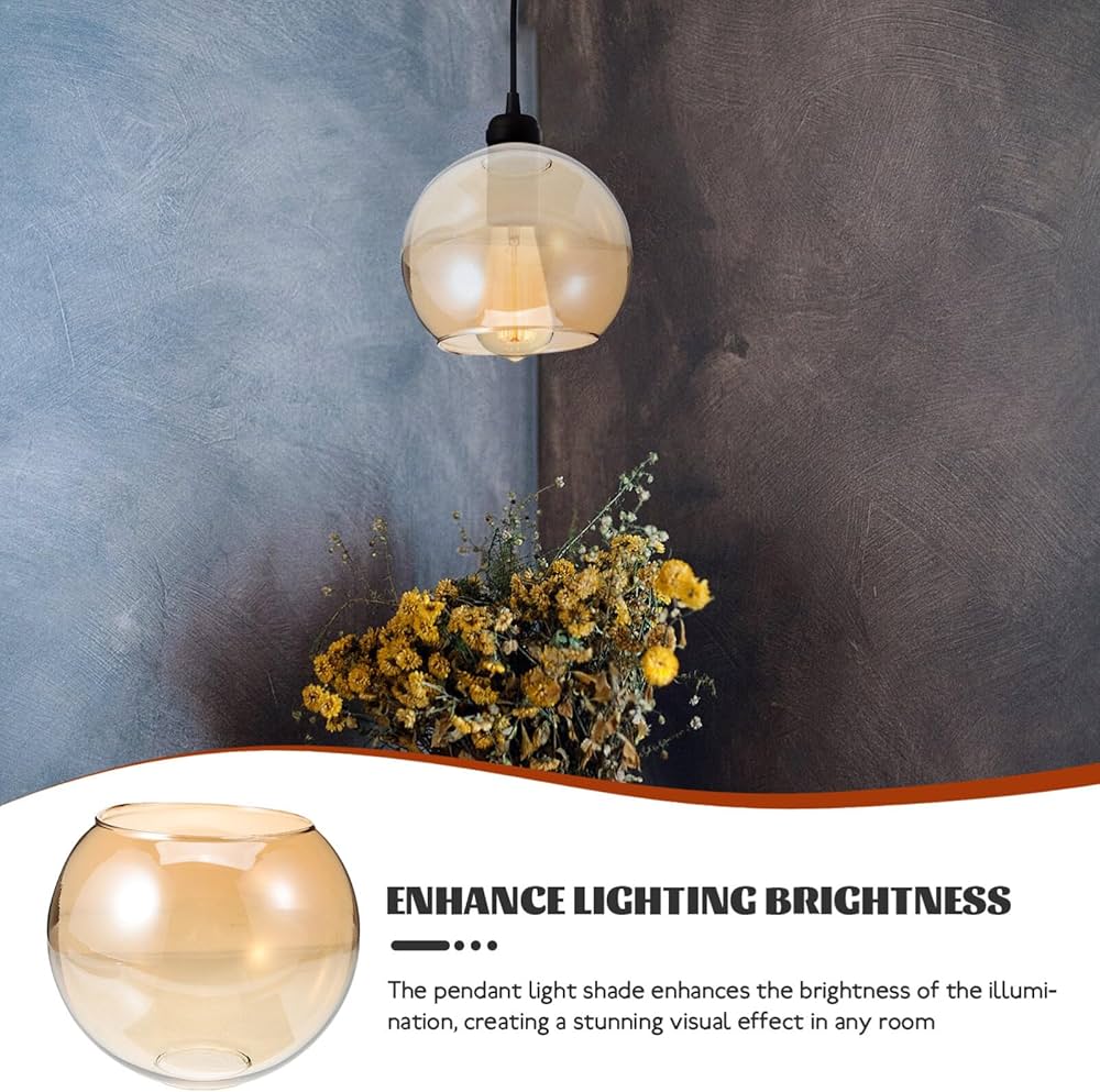Amazon.co.jp: HOMSFOU ペンダントライト用ガラスランプシェード 5.91
