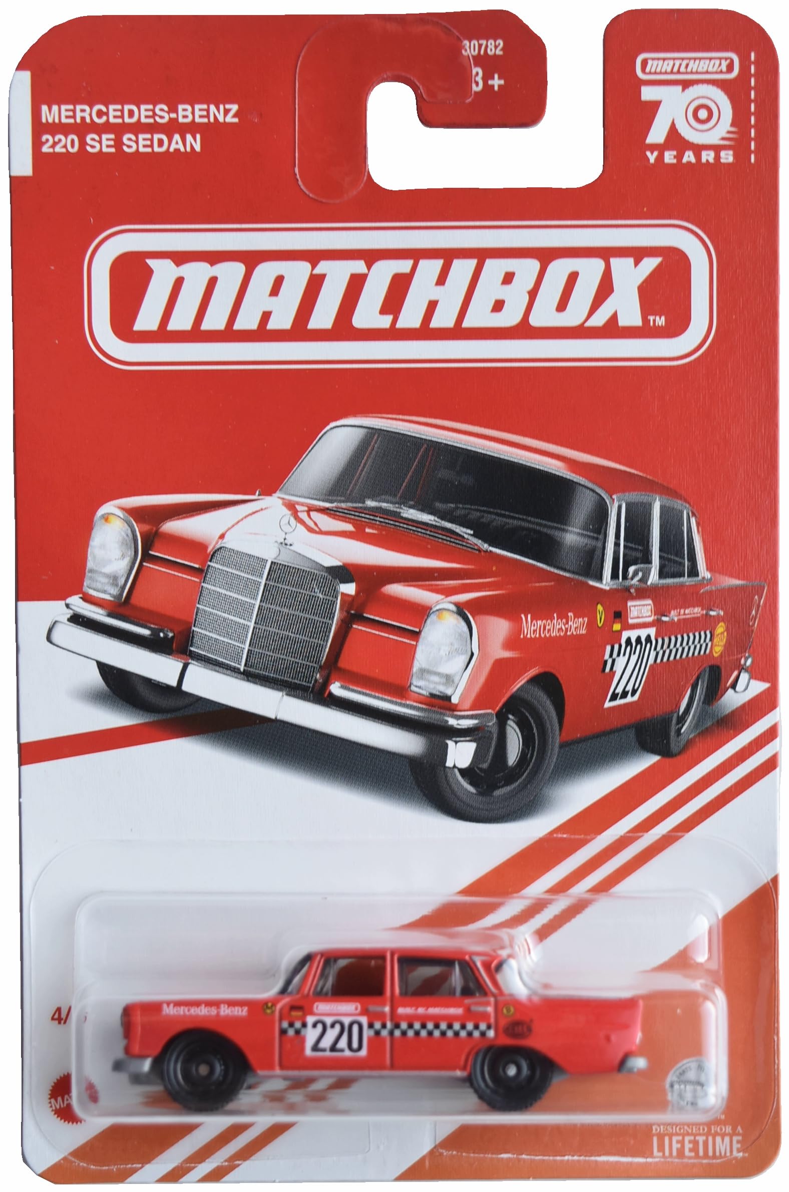 Amazon.com: Matchbox Mercedes Benz 220 SE Sedan, Metal Parts [red