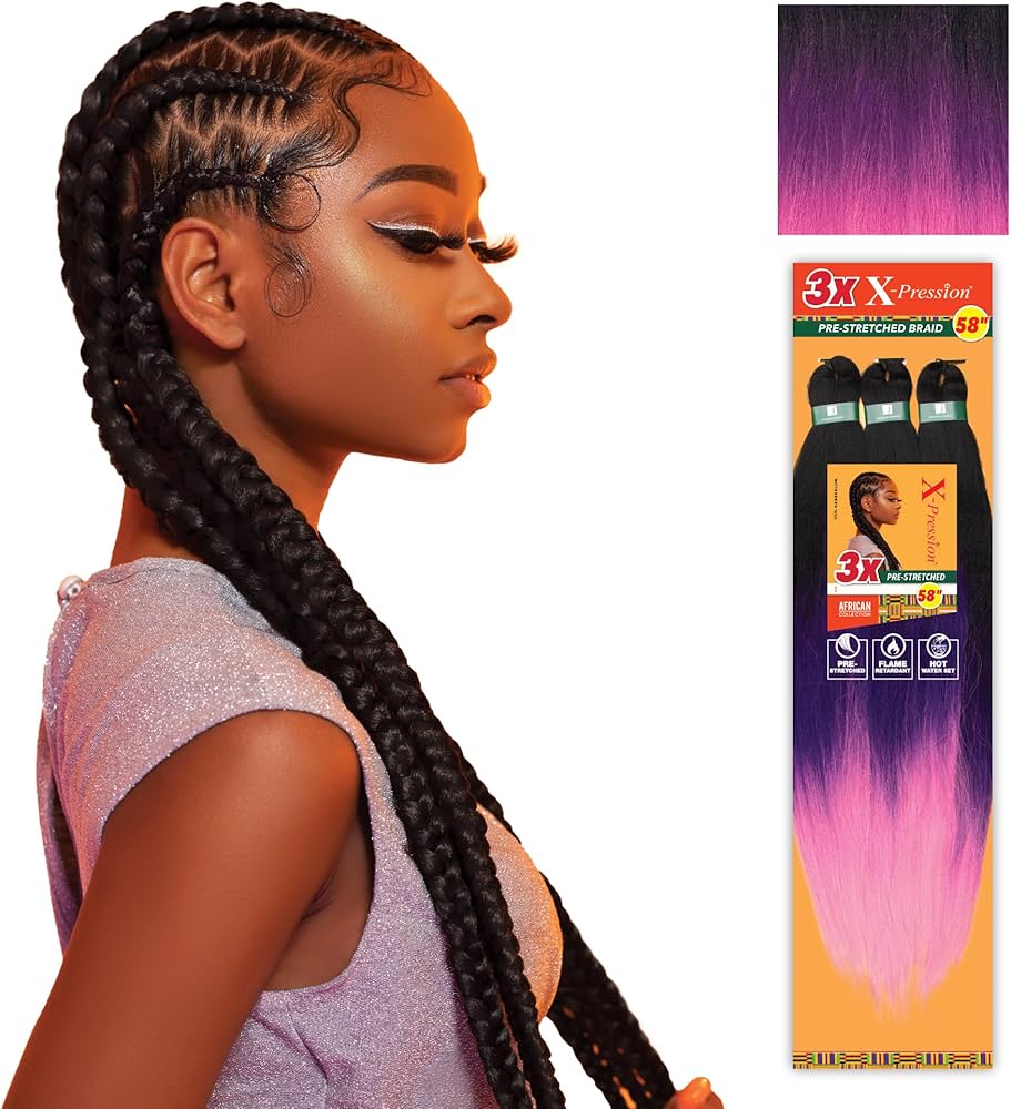 Amazon.com : Sensationnel X-pression prestretched braiding hair