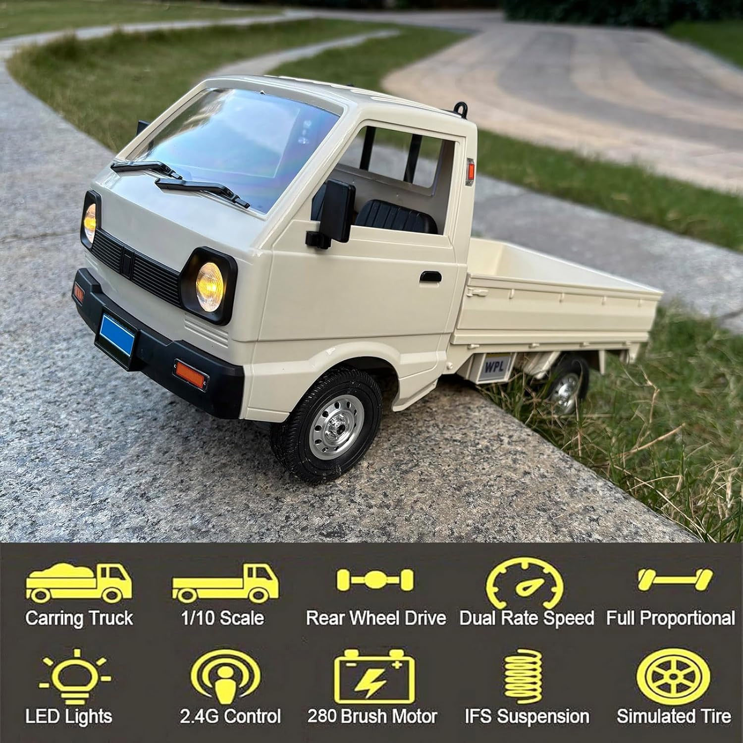 Amazon.co.jp: HLSFWDRIVE ラジコン Kei Truck WPL D12 ラジコンカー 1