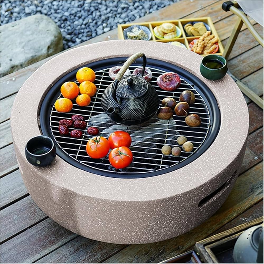 Amazon | ファイヤーピット テーブル 大型 焚き火台 蓋付き