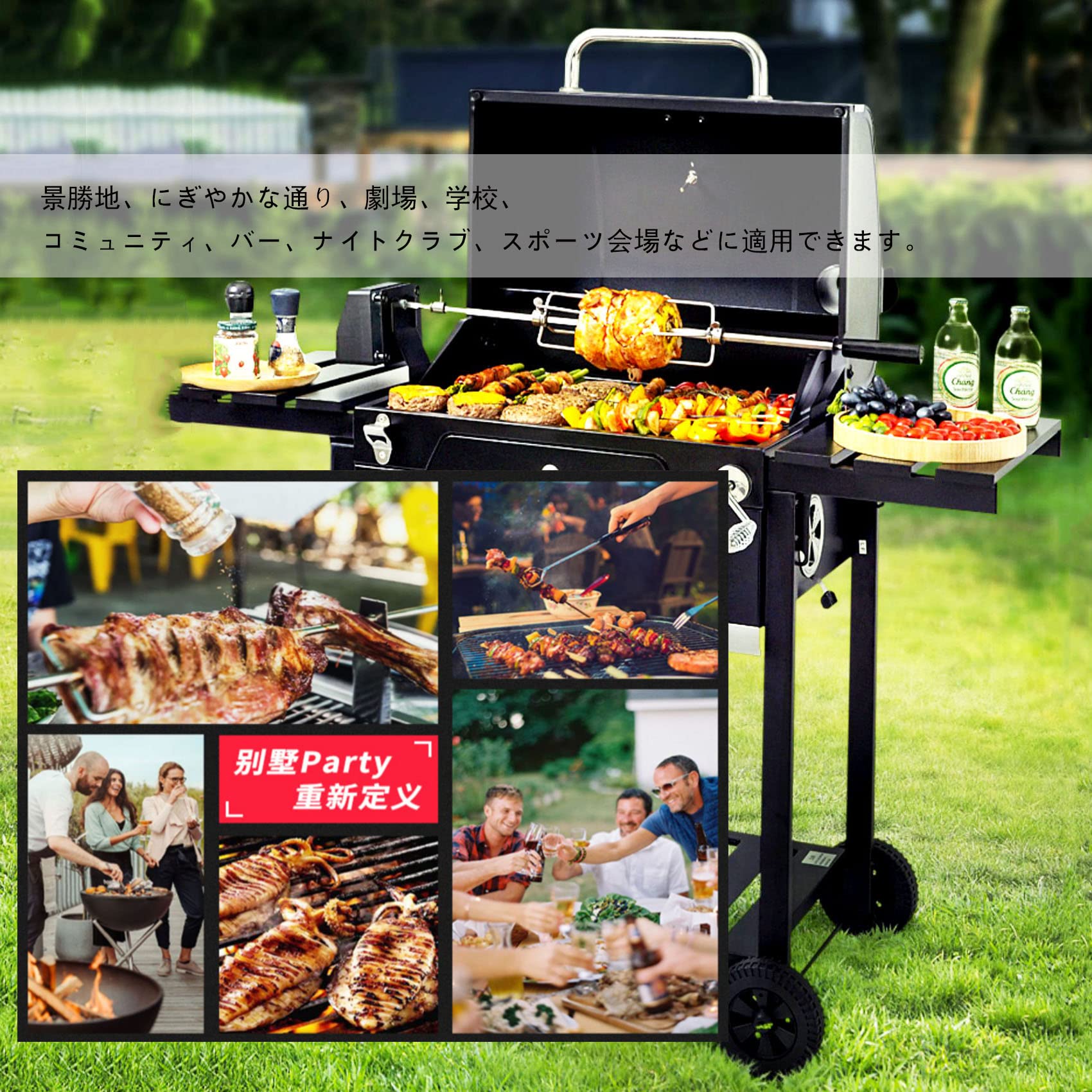 Amazon | バーベキューグリル バーベキュー コンロ 焚き火台