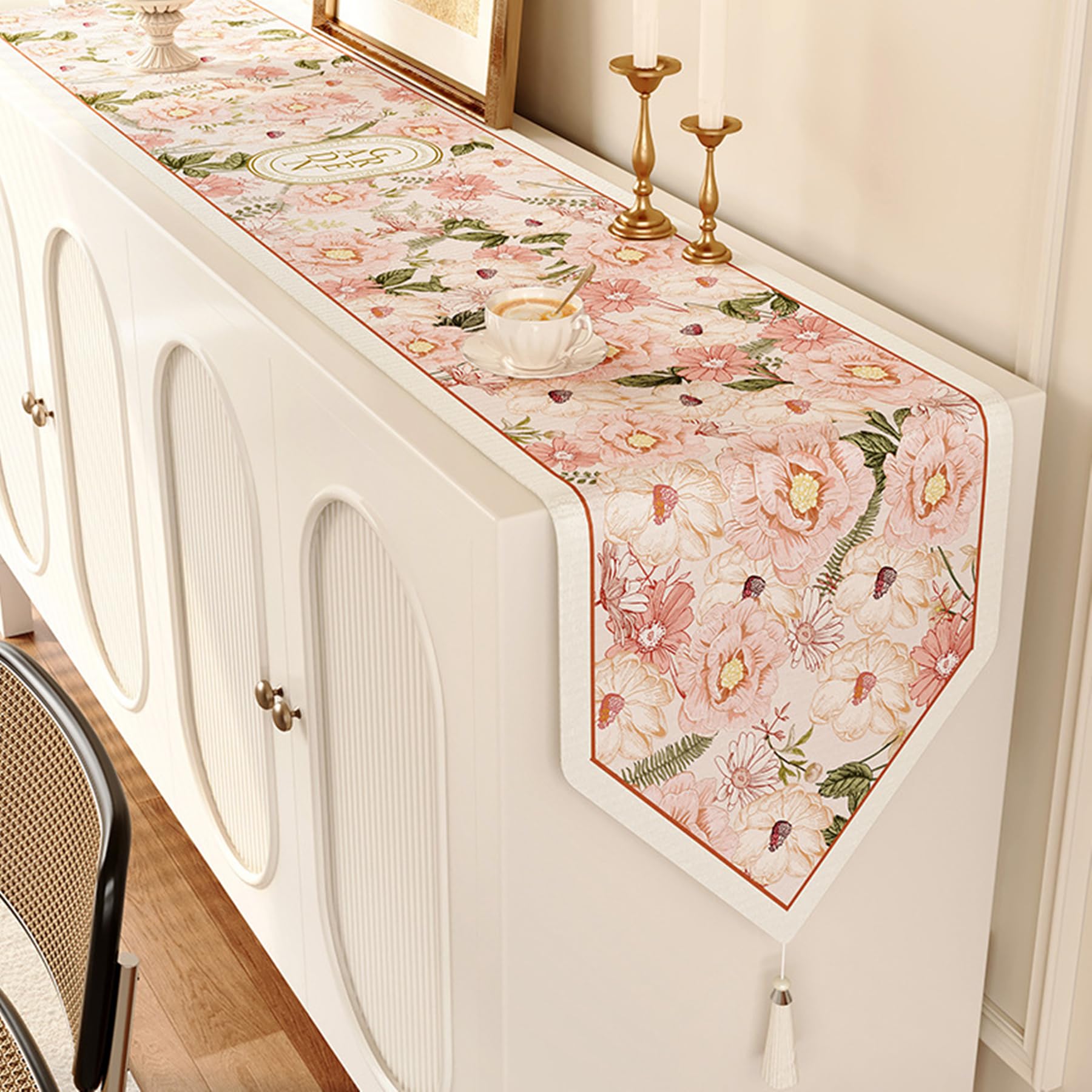 Amazon｜Q'foo テーブルランナー 花柄 春 おしゃれ 北欧スタイル