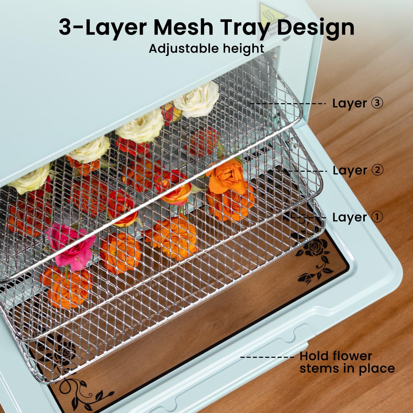 Amazon | 2時間のクイックフラワー乾燥、ドライフラワーマシン効率的な